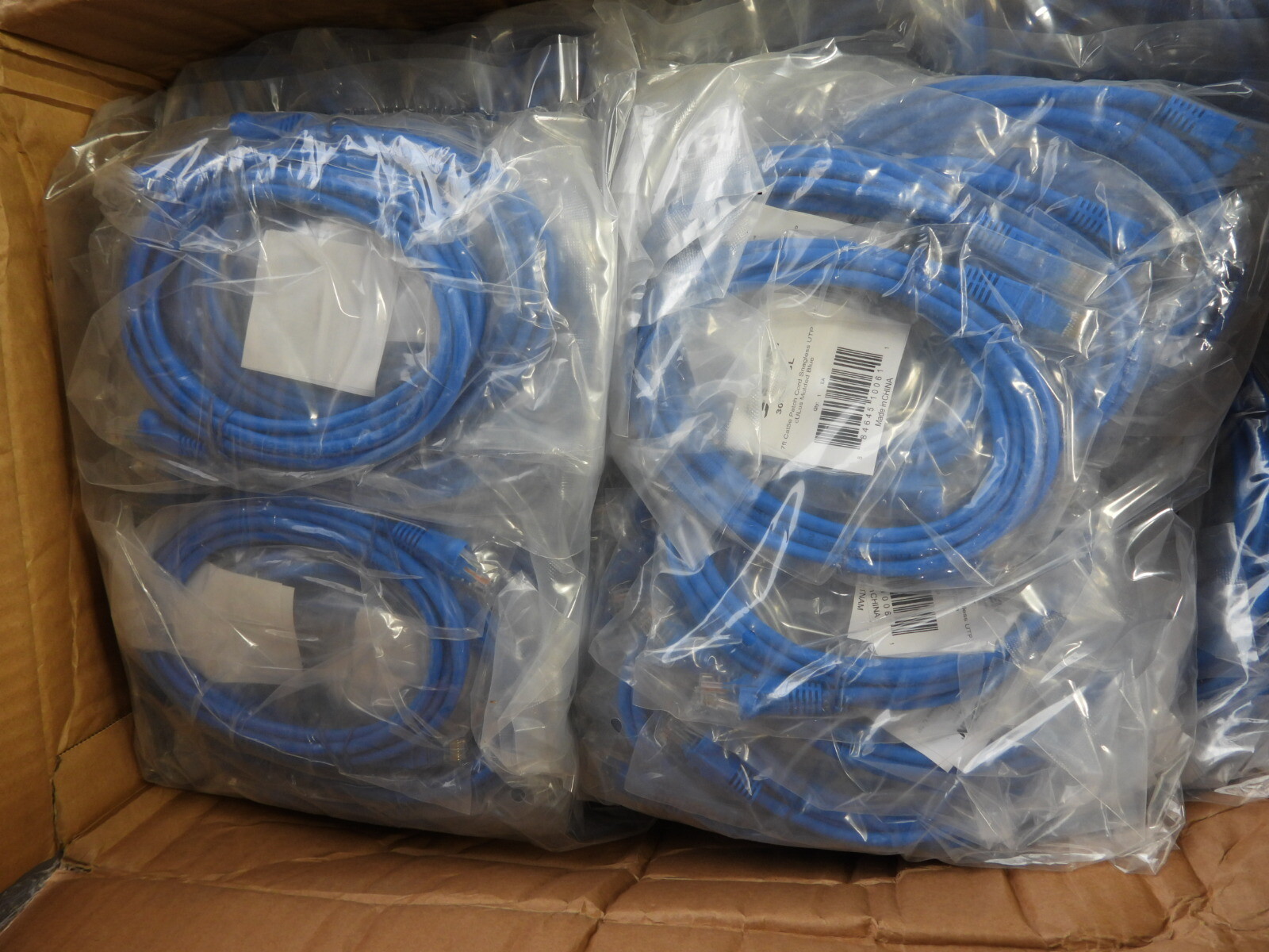200 Pack Steren 308-607BL CAT5e 7' Patch Cord Cable Ethernet Network LAN Router