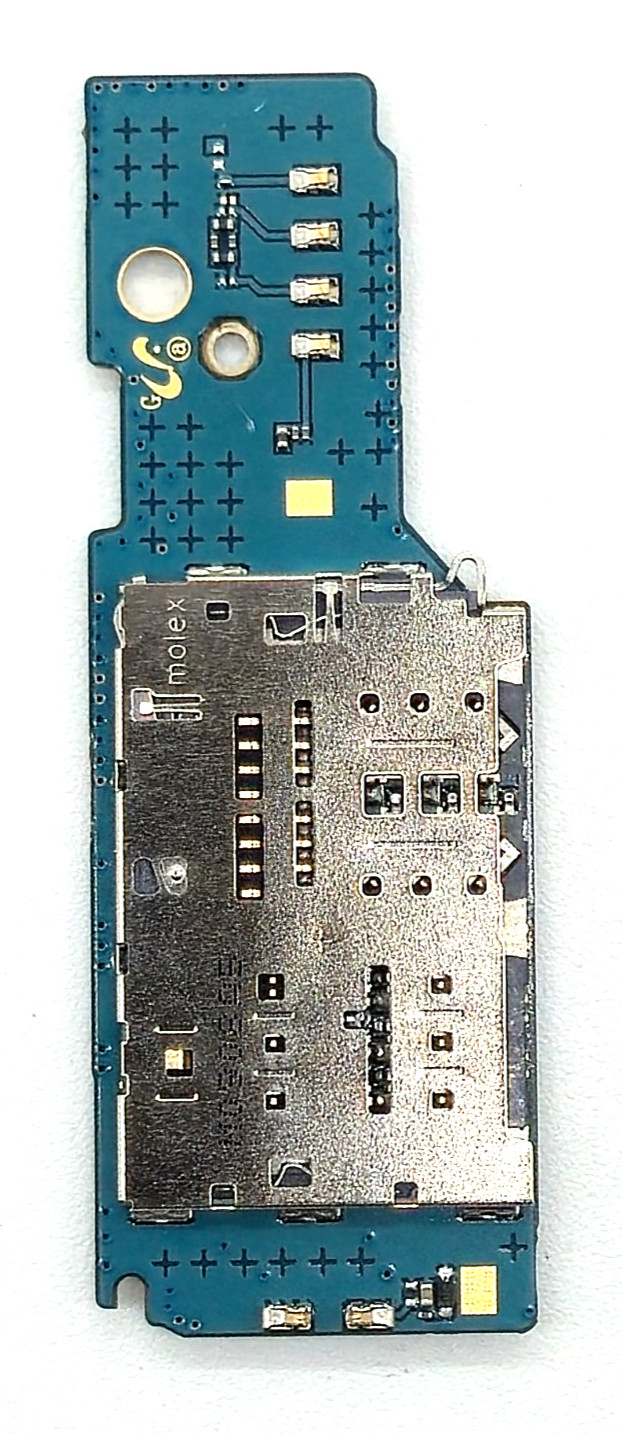 Samsung Galaxy Tab S5e 10.5" (SM-T727V) SIM Card Reader PCB / Sub-Board - (A75)