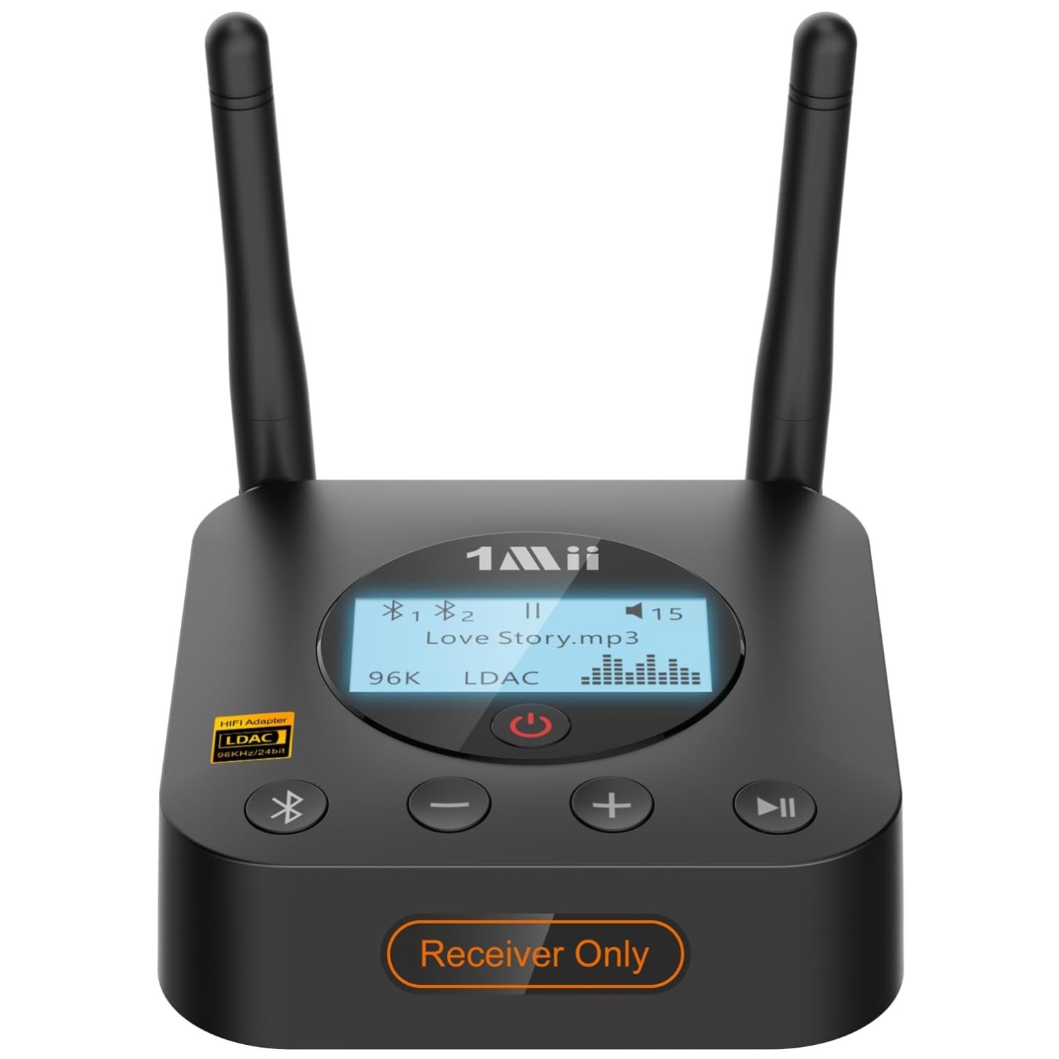 Hi-Fi Wireless Adapter w/aptX HD, LCD Display, Long Range