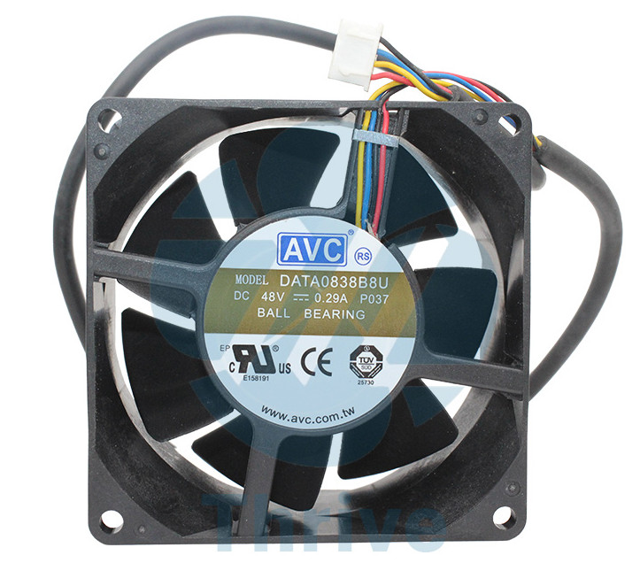 AVC DATA0838B8U 8038 48V 0.29A Double Ball Inverter Cooling Fan Four-wire PWM
