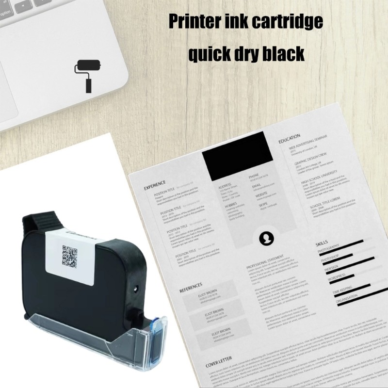 IQ800 Inkjet Cartridge for Date Barcode Batch Number Printing Fast Dry