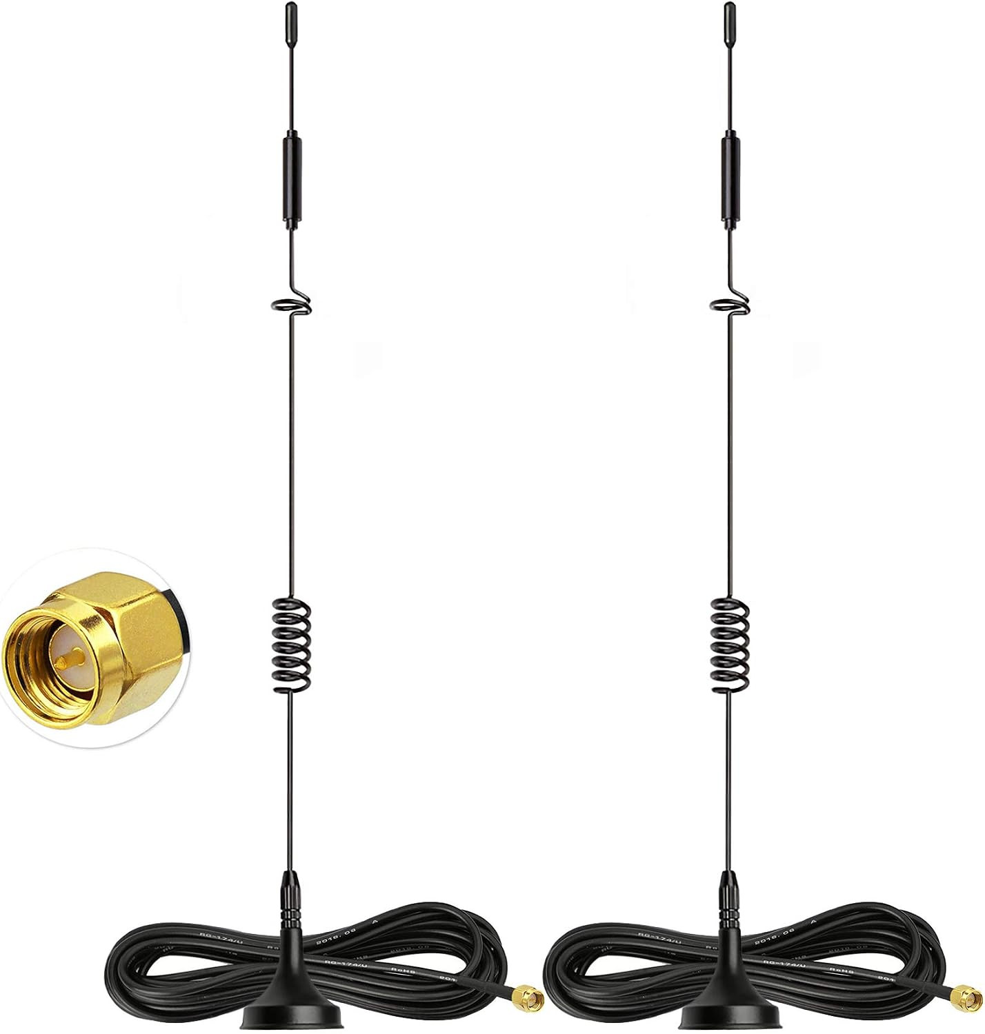 4G LTE Antenna MIMO SMA Male Router Camera Modem Antenna 8Dbi 2-Pack |