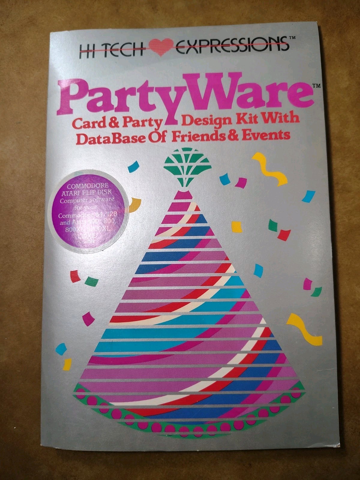Partyware ( Hi-Tech Expressions, Commodore & Atari ) Tested and Works