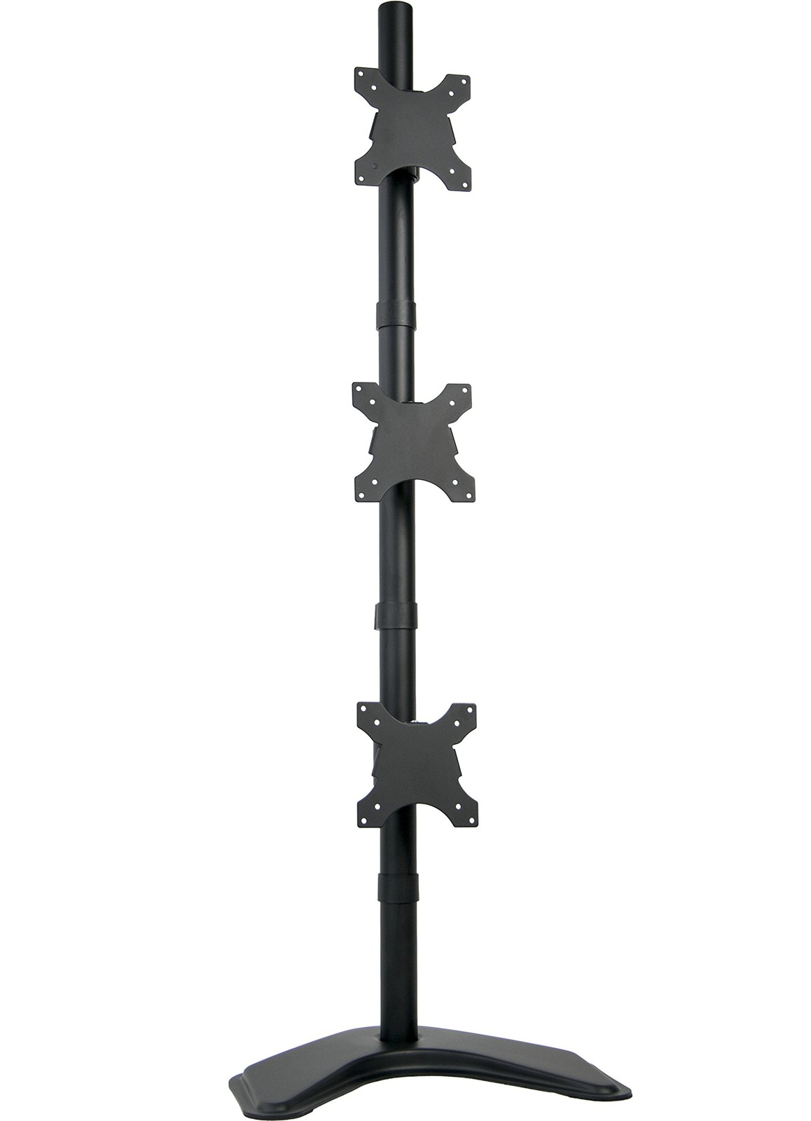 VIVO Triple Vertical LCD Monitor Height Adjustable Desk Mount Stand for 3 Scr...