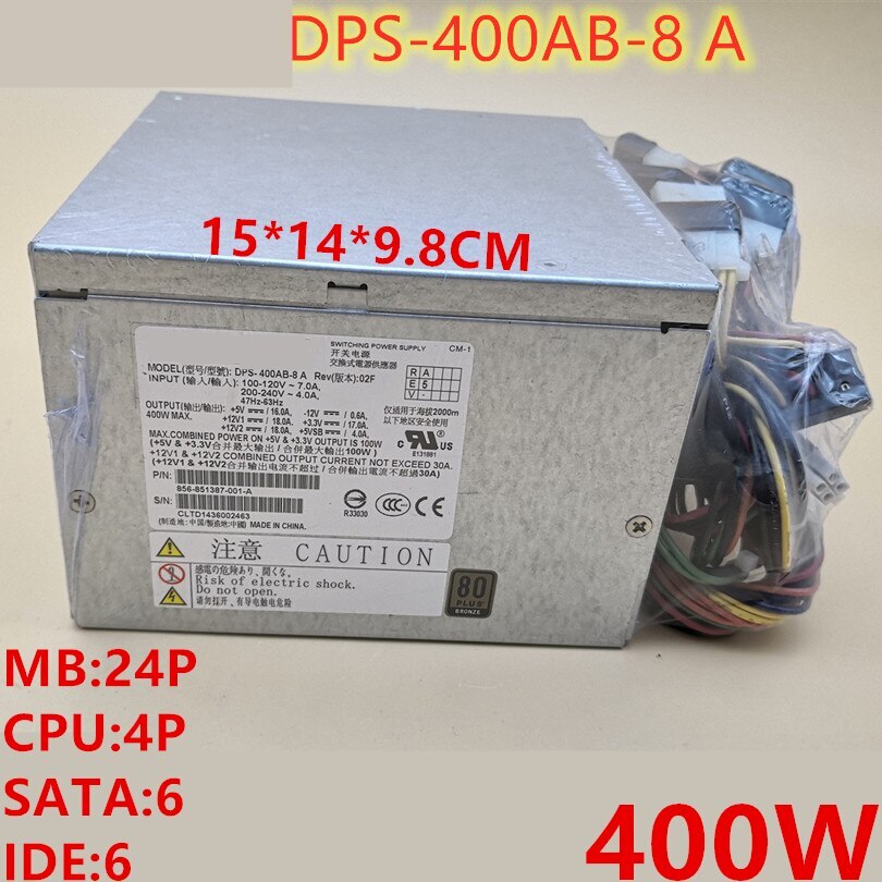 Original PSU Delta NEC GT110b 80plus 400W Switching Power Supply DPS-400AB-8 A
