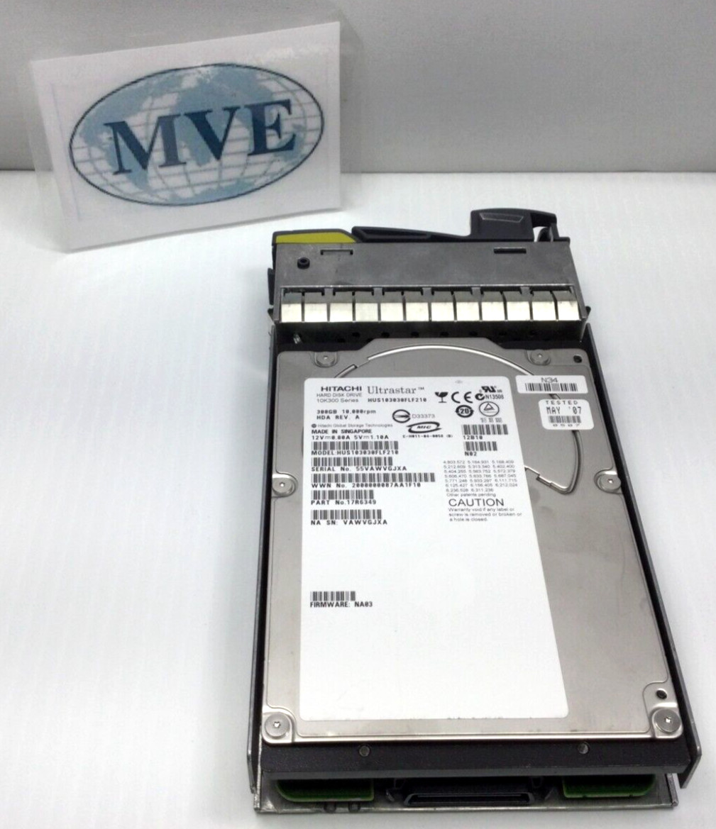 LOT 2 NETAPP HITACHI 108-00083+A1 X276A-R5 17R6349 HUS103030FLF210 300GB 10K HDD