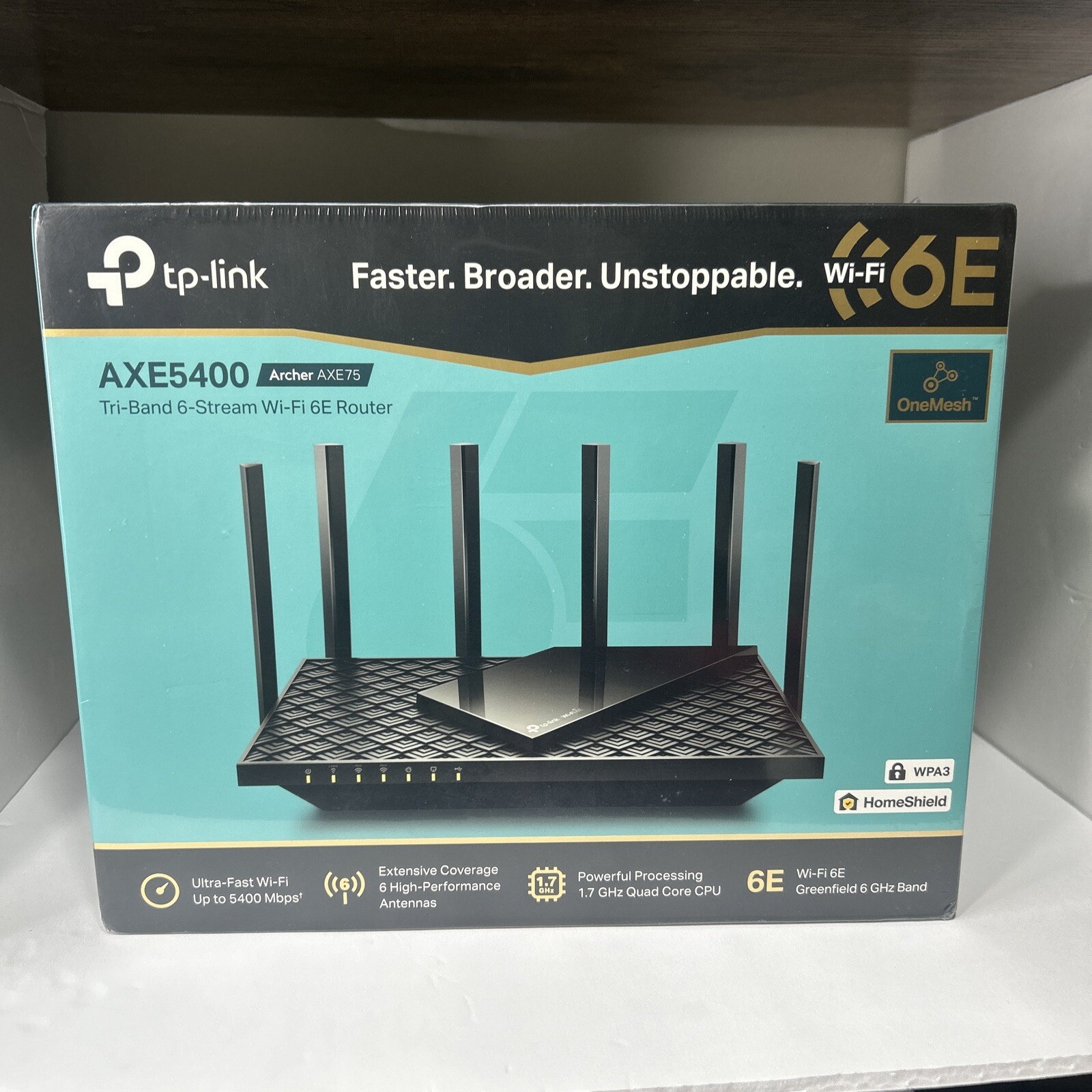 TP-LINK Archer AXE75 AX5400 4 Port 5378 Mbps Wireless Router