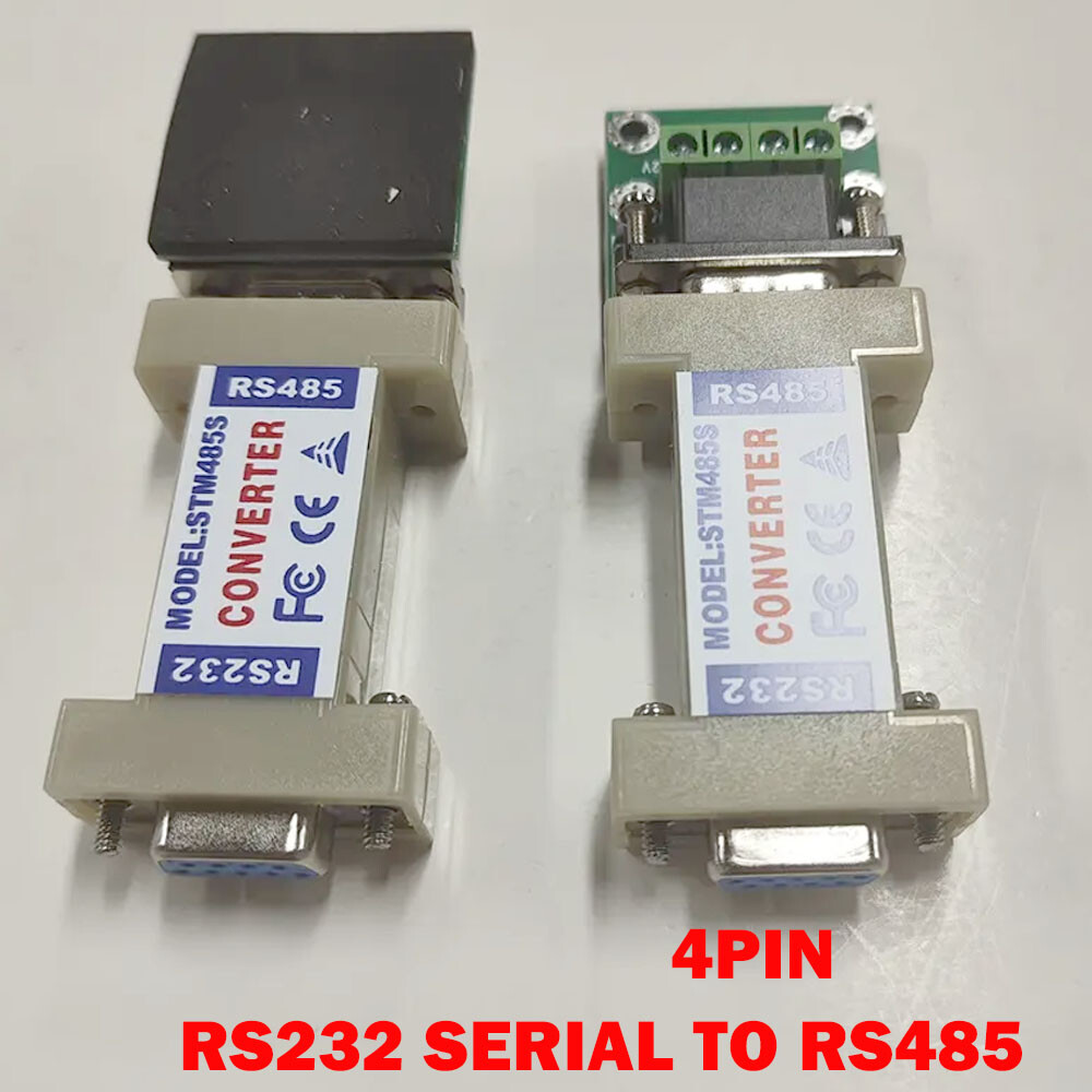 2x 4-Pin RS232 to RS485 Communication Data Converter Adapter & Terminal Board US