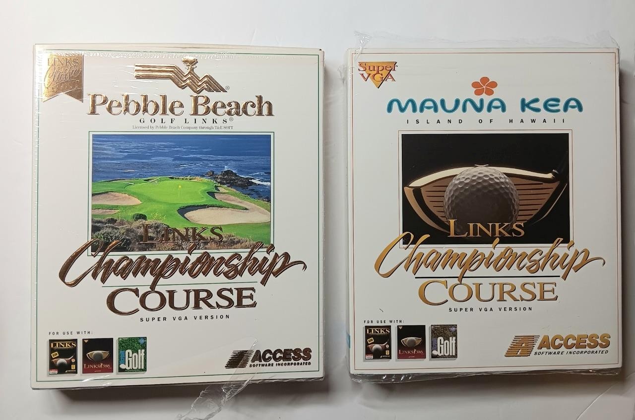 Pebble Beach & Mauna Kea Golf Links Championship Course MS-DOS 3.5 Floppy Disks
