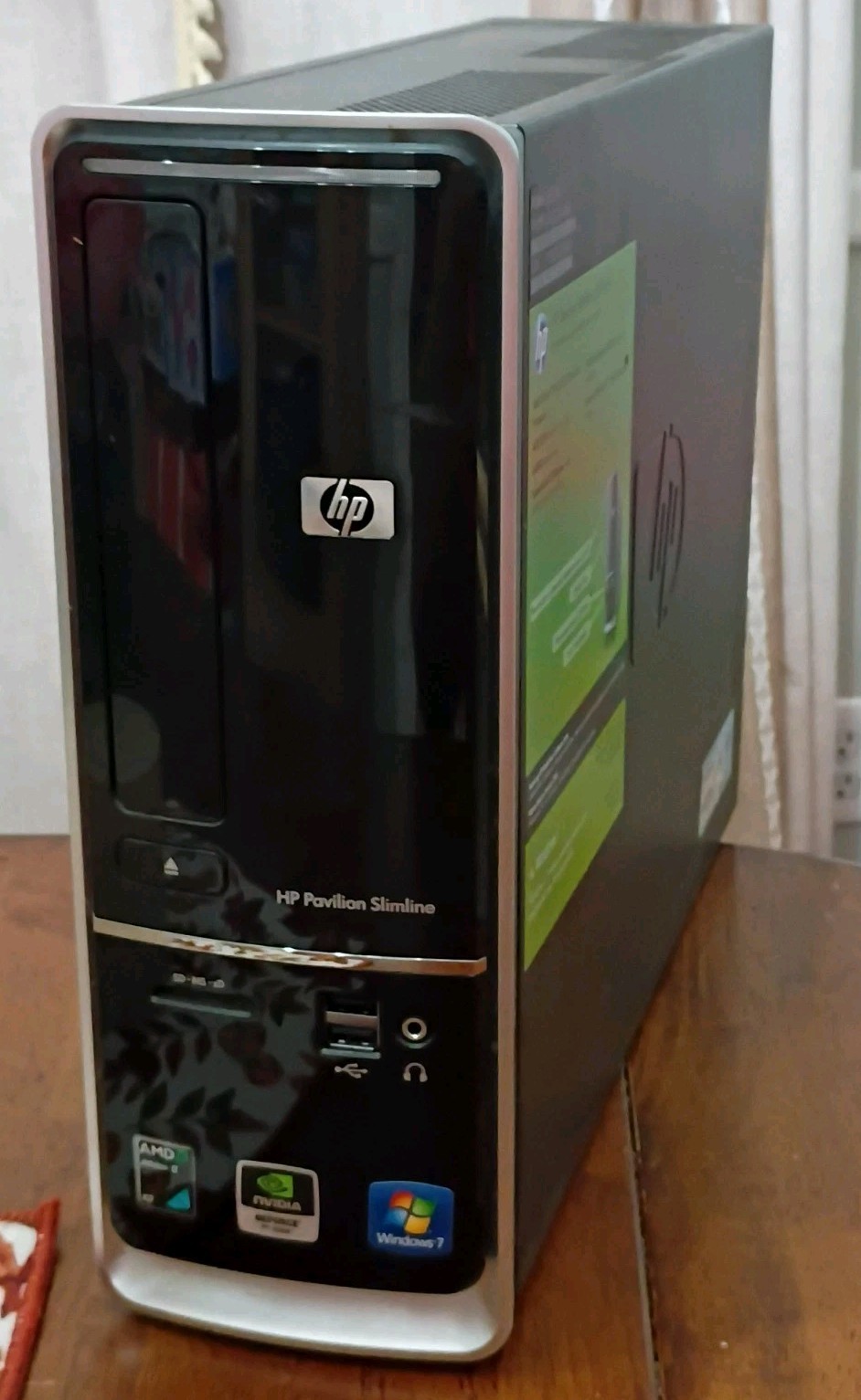 2009 HP Pavilion Slimline Desktop S5000 Windows 7 500GB PC Retro Gaming READ