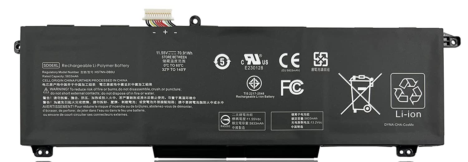 REPLACEMENT SD06XL L84392-006 BATTERY FOR HP OMEN 15-EK 15-EN 70WH HSTNN-DB9U