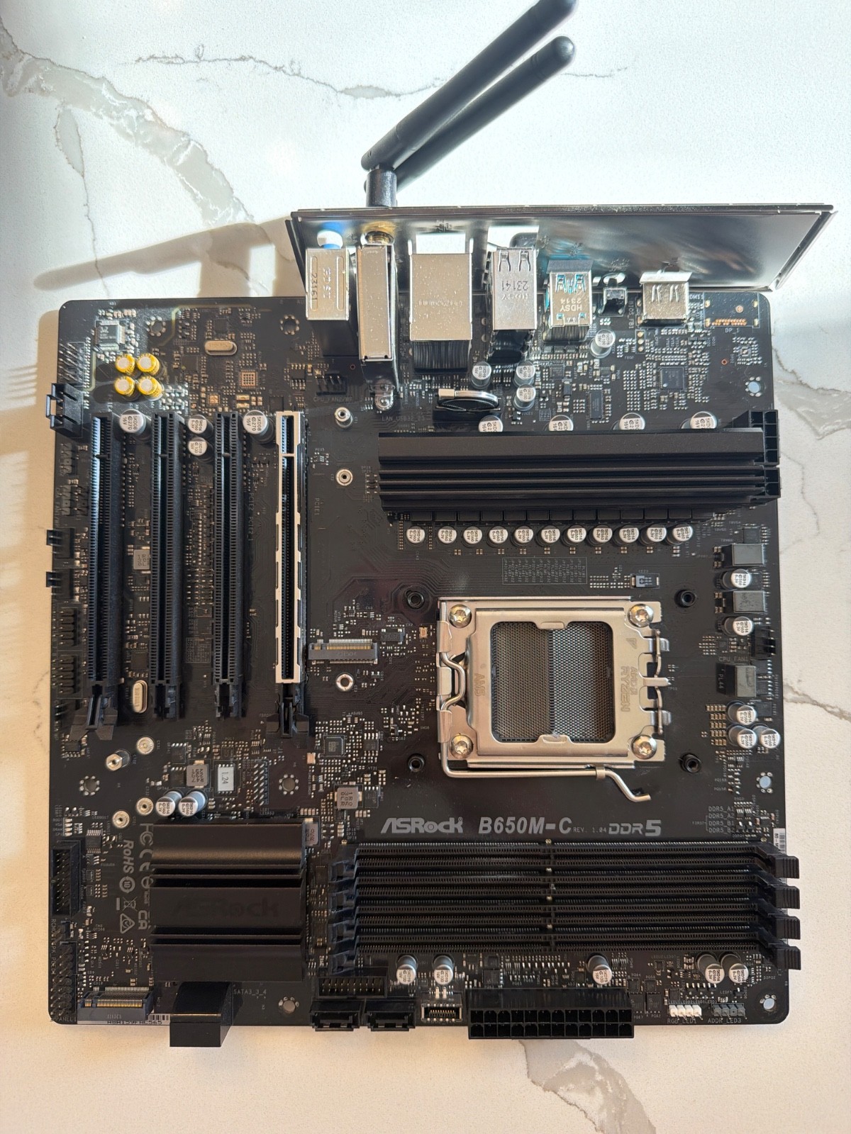 AsRock B650M-C AM5 microATX AMD DDR5 Motherboard