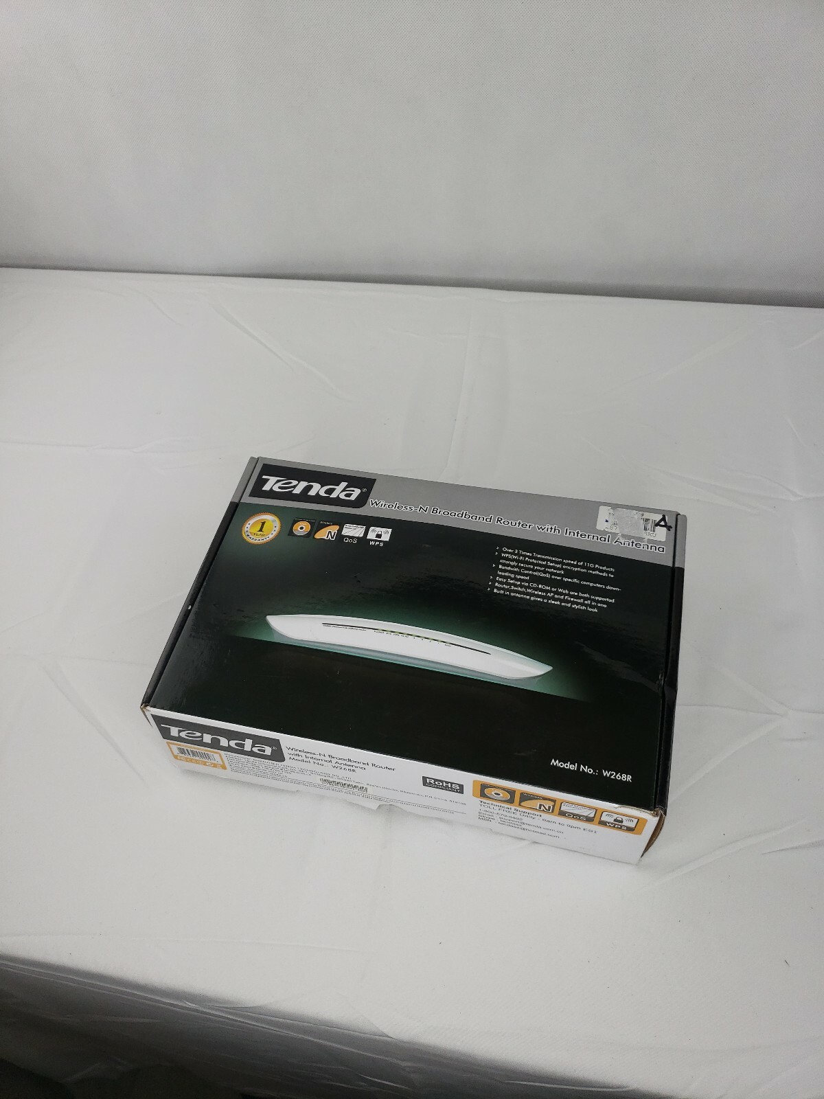 Tenda W268R 150 Mbps 4-Port Wireless-N Broadband Router is a white router New