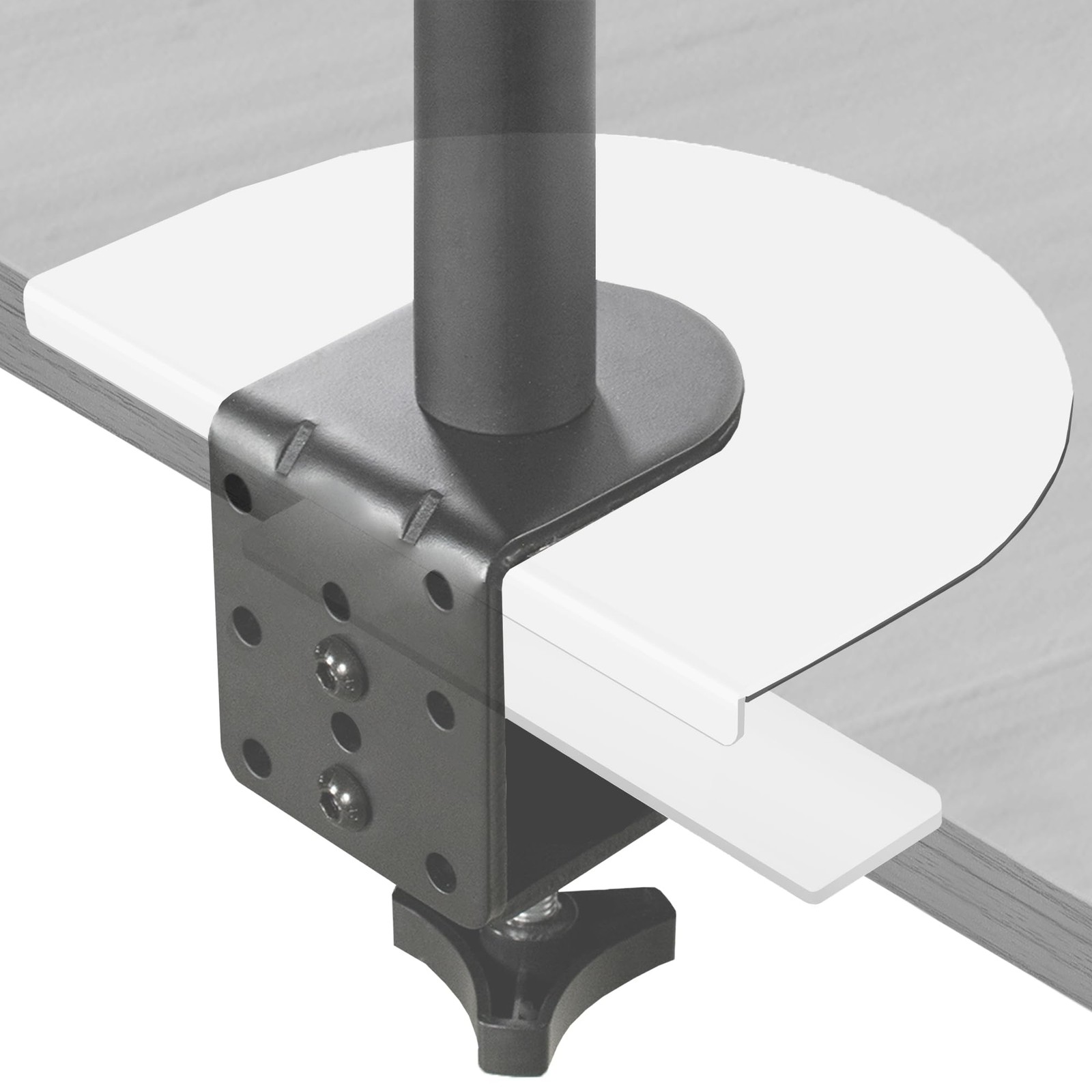 White Steel Reinforcement Bracket Mount Plate, STAND-AC01RW