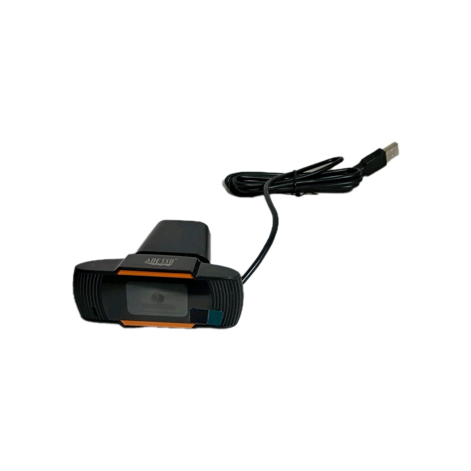 Adesso CyberTrack H2 USB Webcam Built-In Mic Adjustable Clip Black