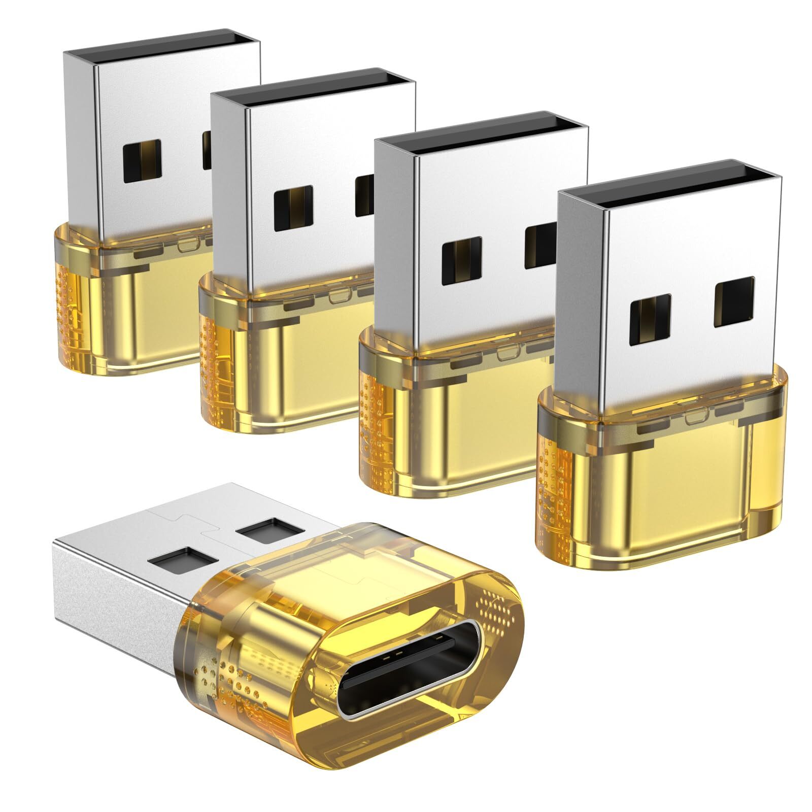 Adaptador USB C Hembra a USB A Macho Paquete de 5 Tipo C a Cable Cargador MEJOR
