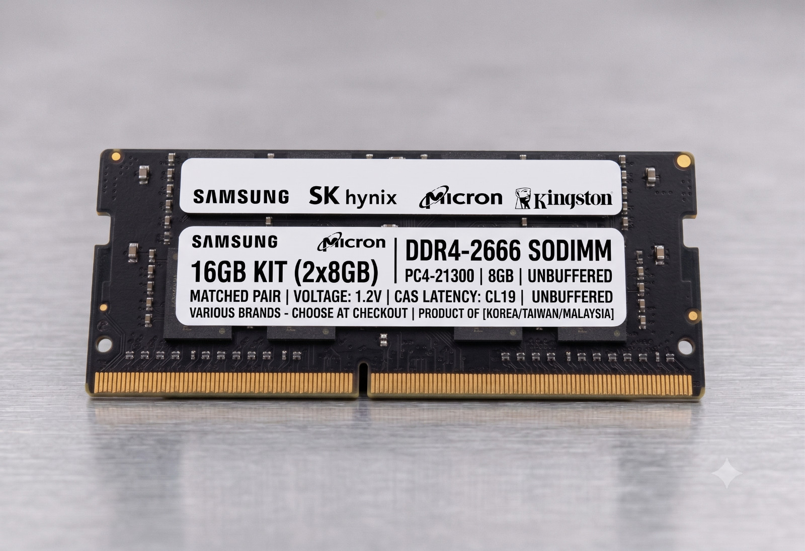 16GB (2x8GB) DDR4 SODIMM Memory Matching Pair Samsung Hynix Micron 2666 3200