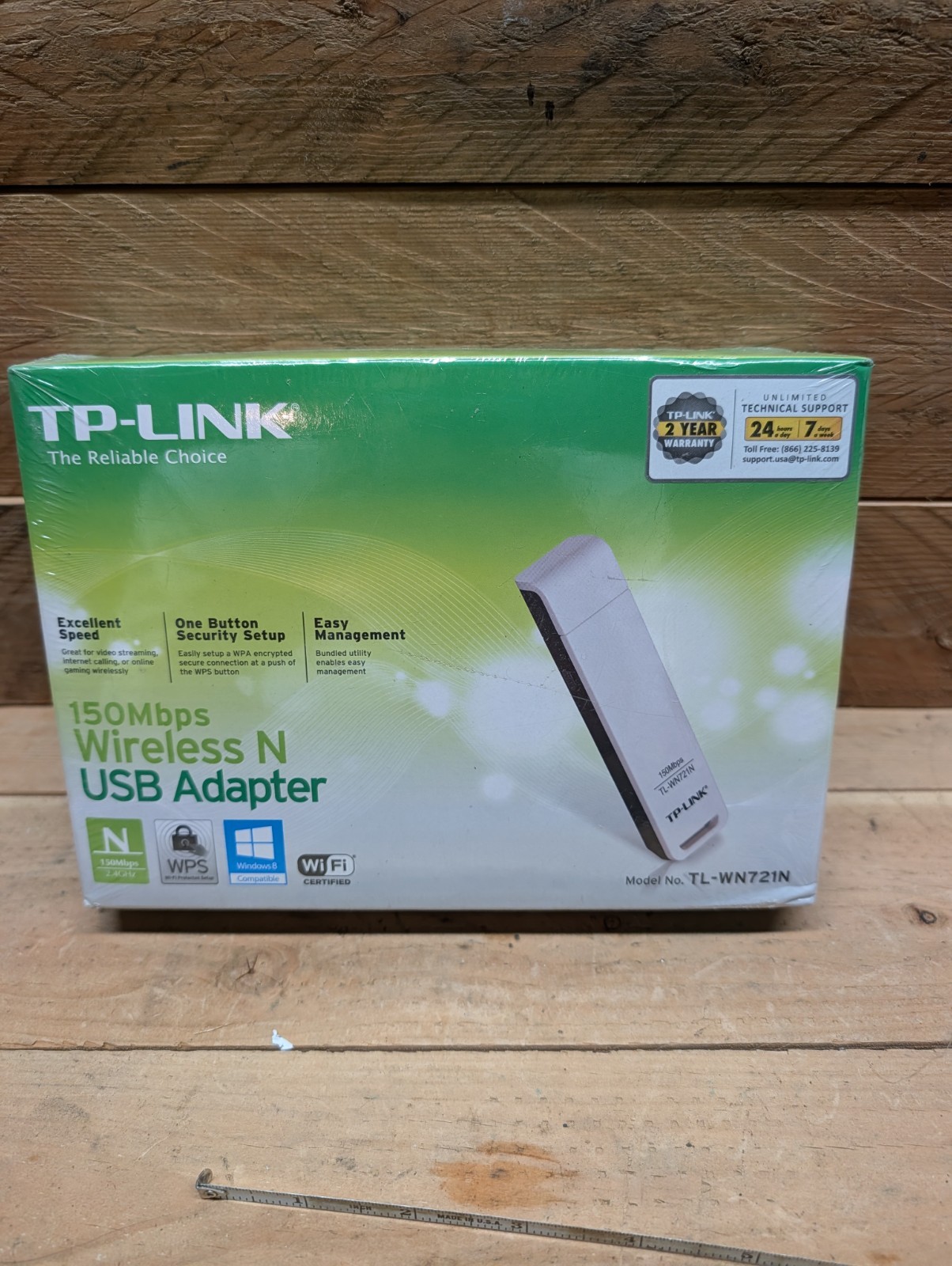 BRAND NEW: TP Link Wireless N USB Adapter 150 Mbps Model TL-WN721N