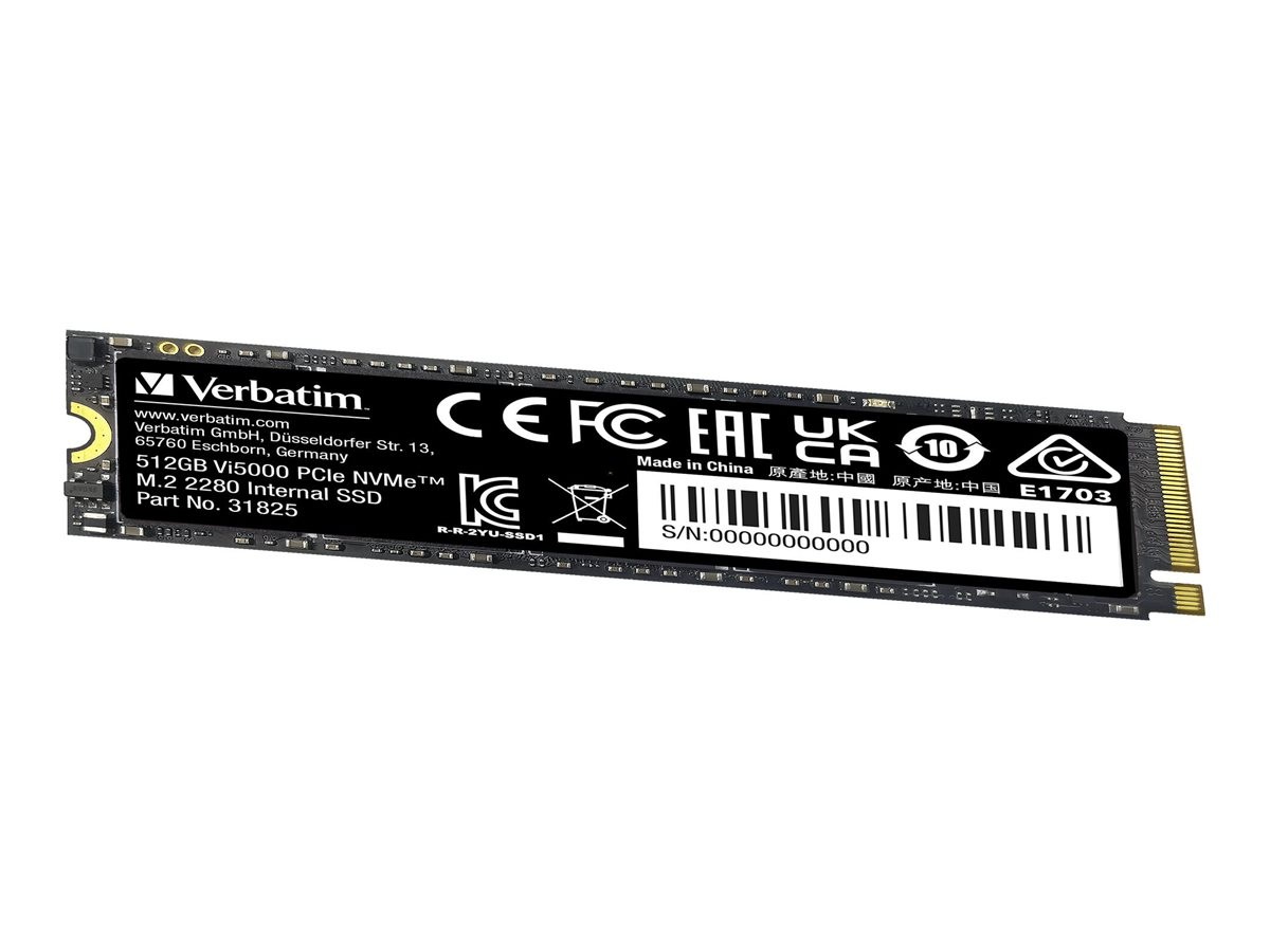 Verbatim Vi5000 M.2 512GB SSD PCIe4 NVMe 31825 Internal SSD Drive