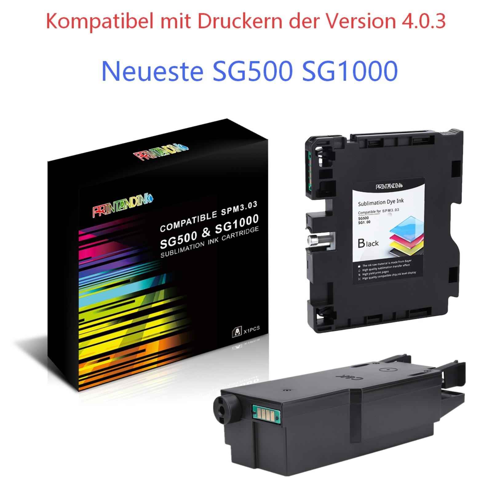 Latest Sawgrass SG500 SG1000 Sublimation Ink Cartridges&Waste Ink Collector