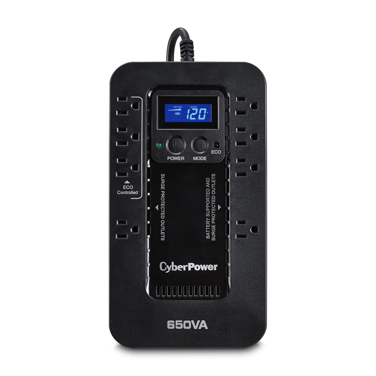 CyberPower 650VA 390W Battery Backup Uninterruptible Power Supply UPS System