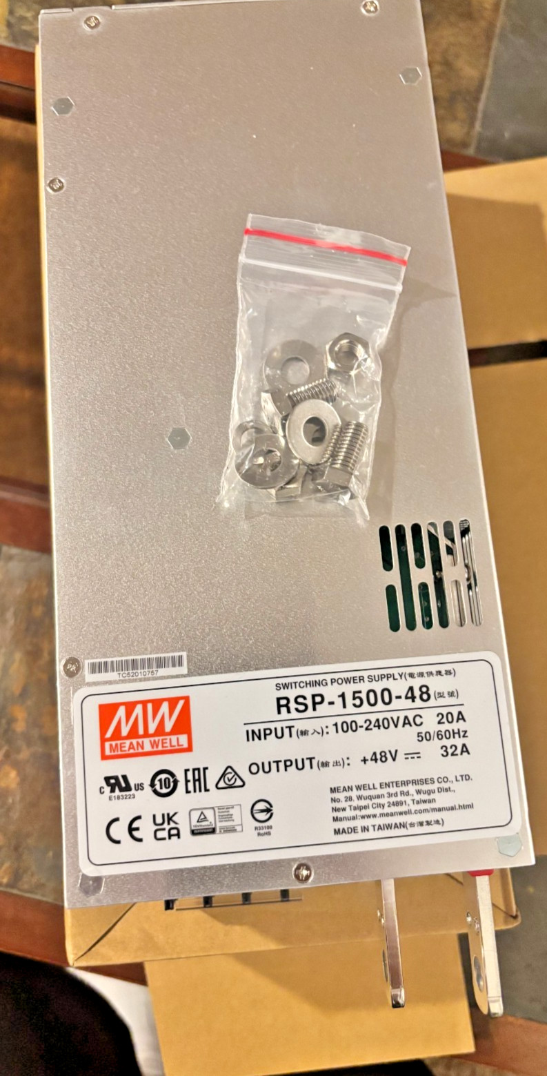 New RSP-1500-48 48V 32A For MEAN WELL Power Supply 
