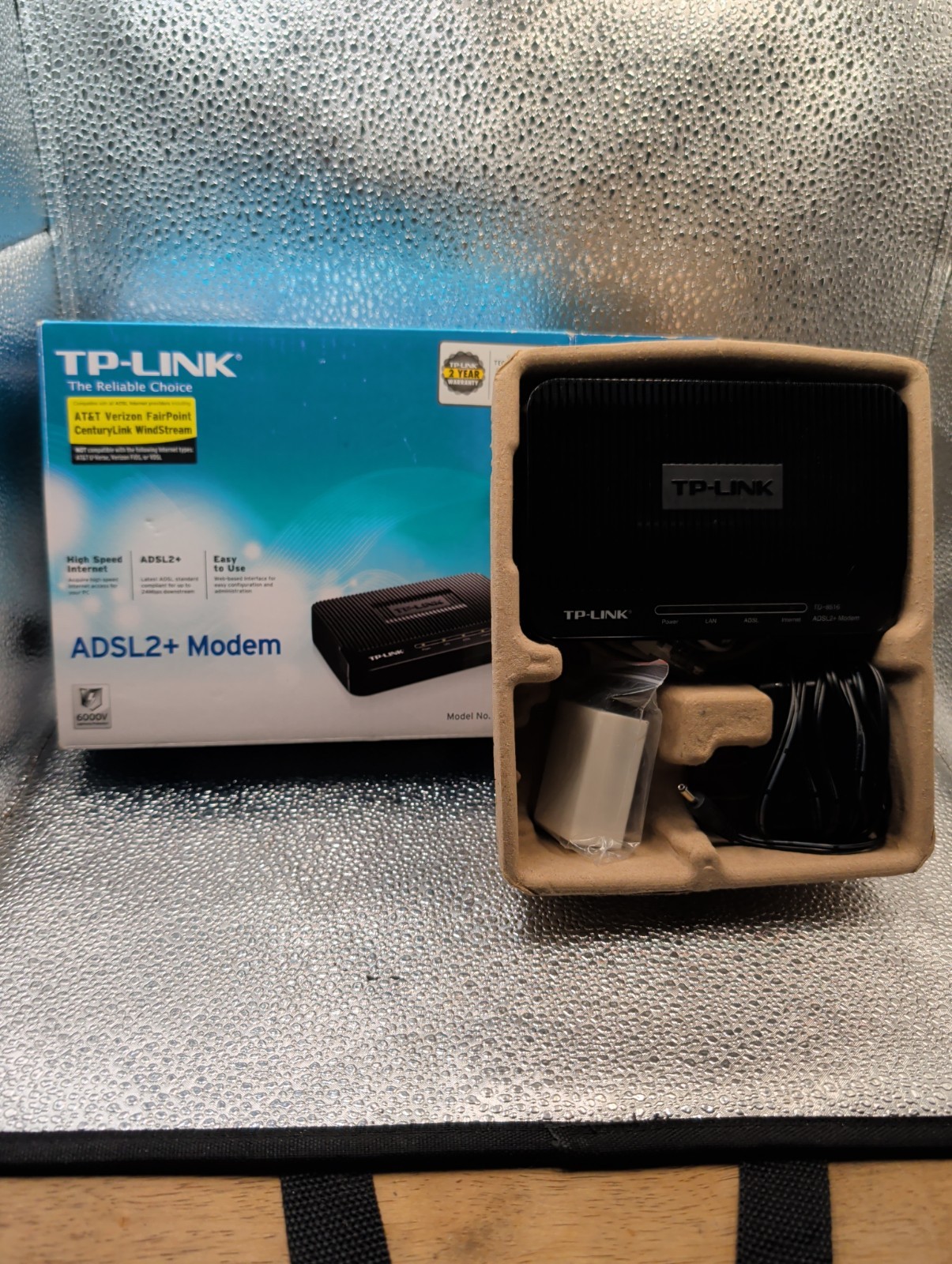 TP-LINK ADSL2+ Modem 24Mbps Downstream Bandwidth High Speed Internet TD-8616