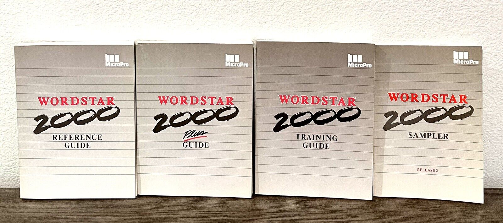 Vintage Wordstar 2000 MicroPro Plus Training Guide Sampler Reference Guide 1986