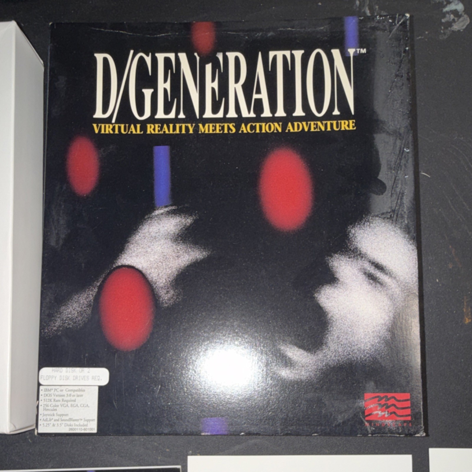 RARE Mindscape D/Generation Action/Adventure PC Game DOS 3.5-5.25 Floppy CIB 