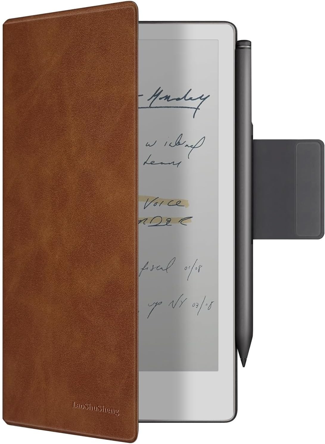 Magnetic Case for 7.3" Remarkable Paper Pro Move Tablet 2025 | Slim Brown