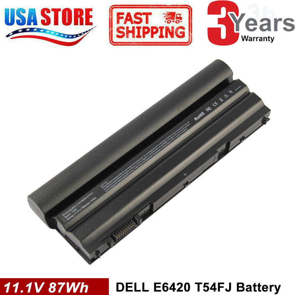 9 Cell Battery T54FJ  71R31 for Dell Latitude E6420 E6430 E6540 Precision M2800