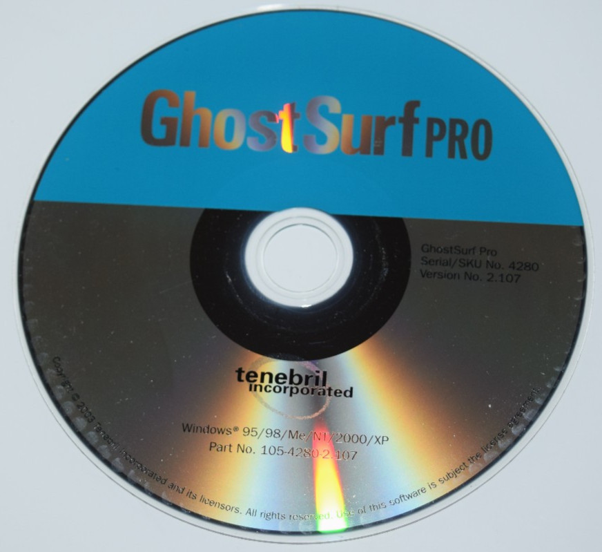 2003 Ghost Surf Pro PC pc 95/98/me/nt/2000/xp Disc Only