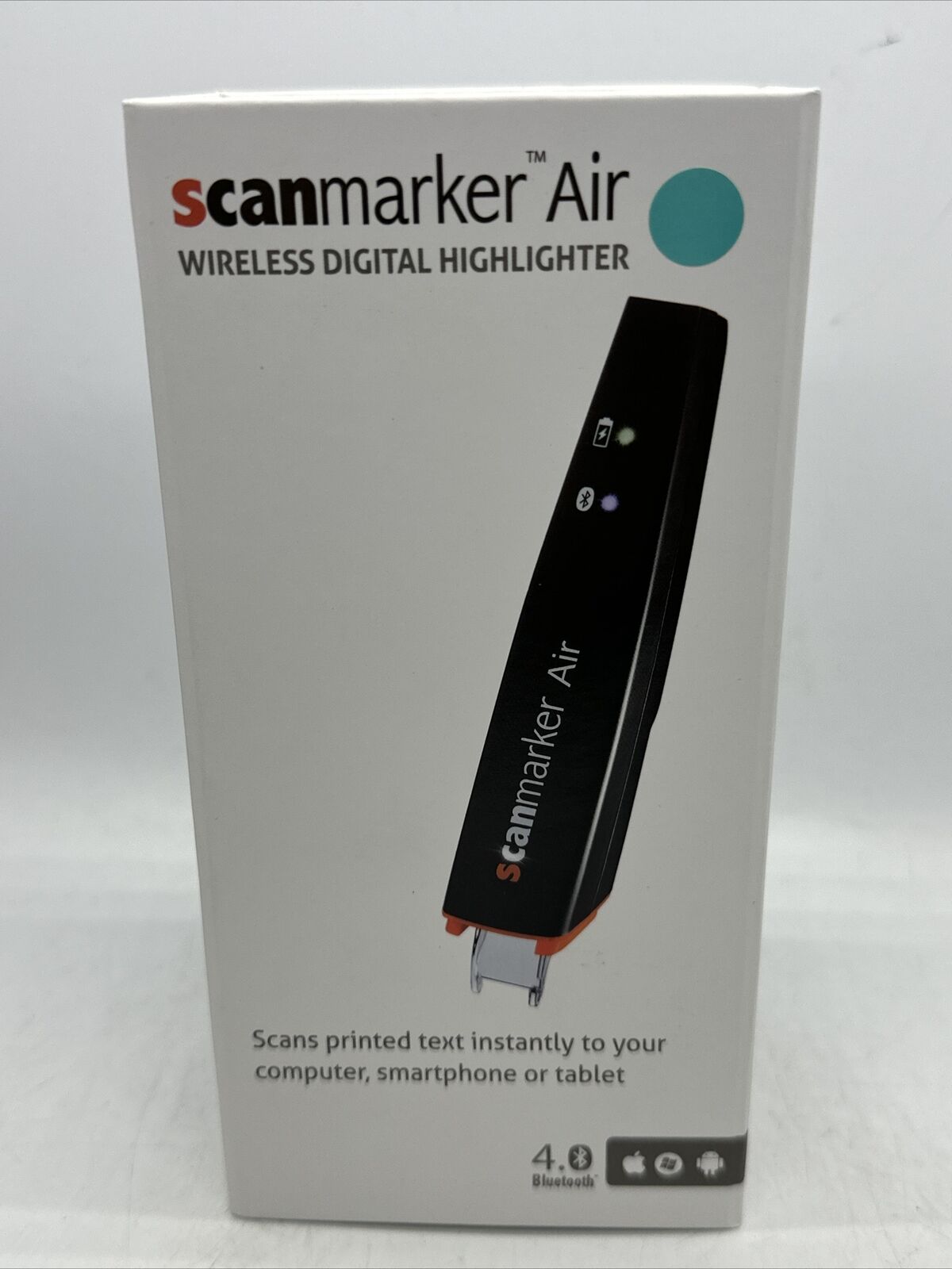 Scanmarker Air Pen Scanner - Wireless OCR Digital Highlighter & Reader Turquoise