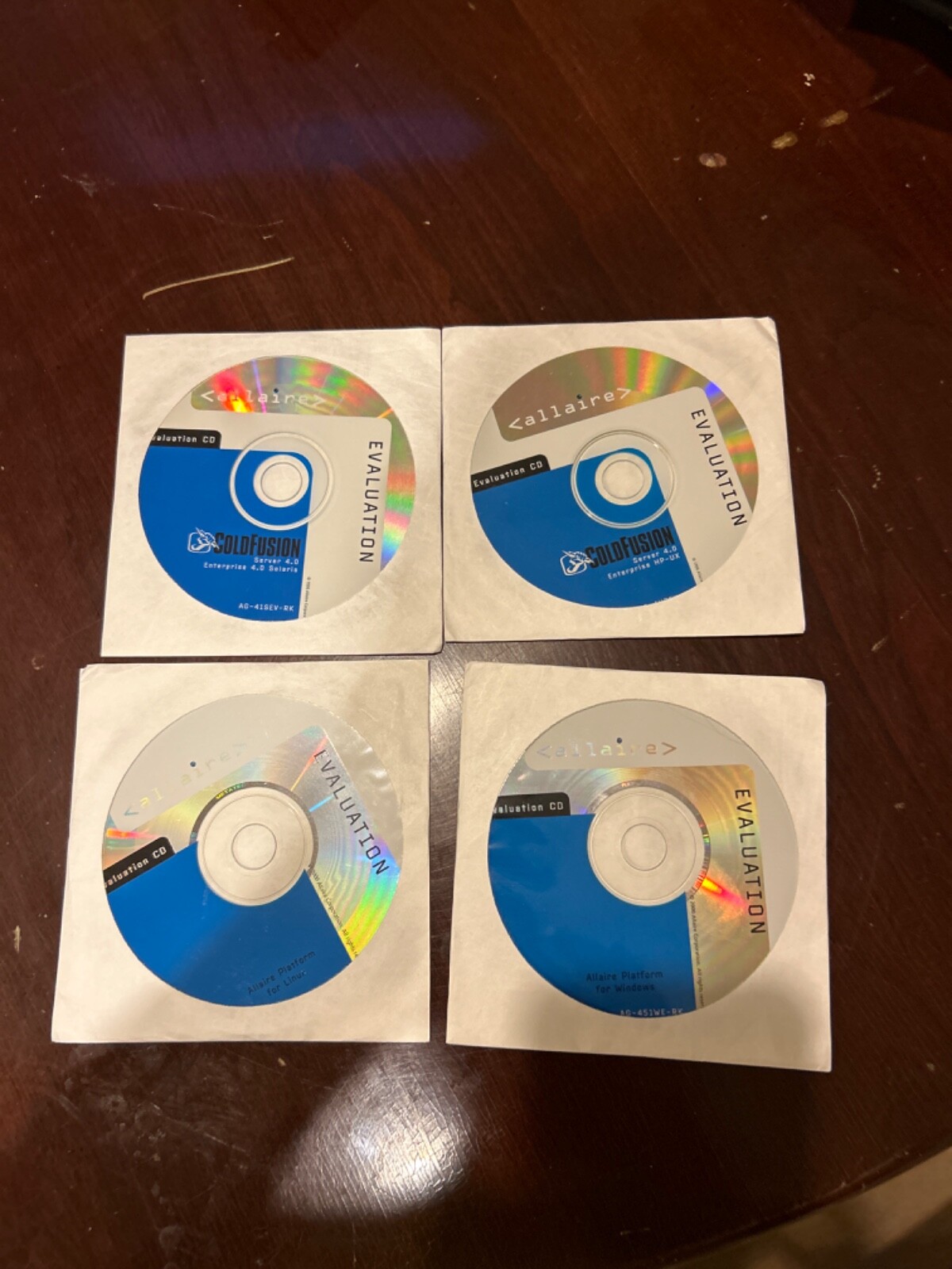 BRAND NEW Allaire ColdFusion Server, Studio, Spectra , JRun, Evaluation CDs
