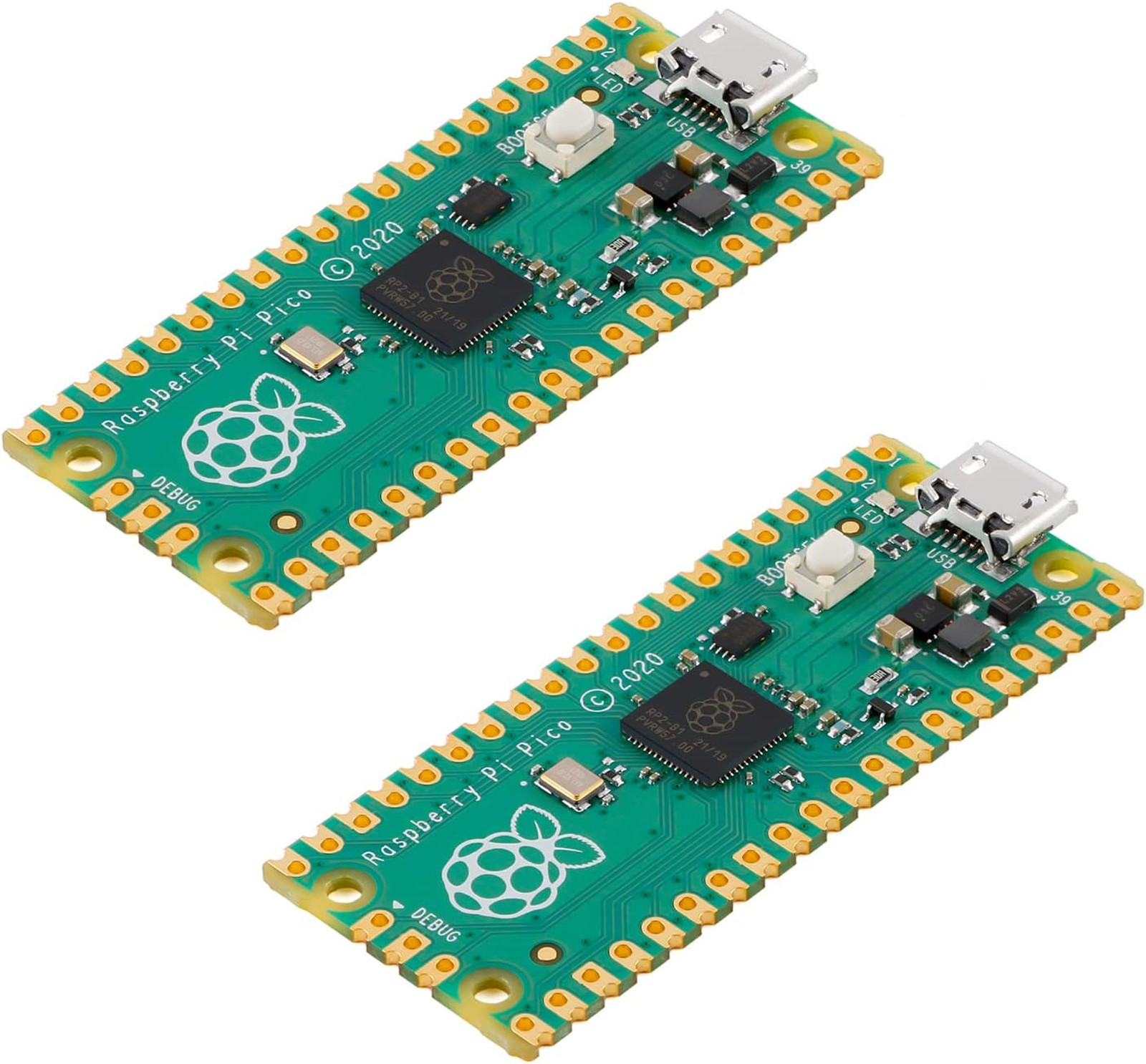 2Pcs Raspberry Pi Pico Development Board RP2040 Microcontroller ARM Cortex M0