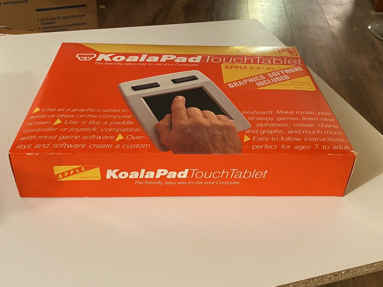 Vintage KoalaPad Touch Tablet For APPLE II, II+, IIe **BOX ONLY**