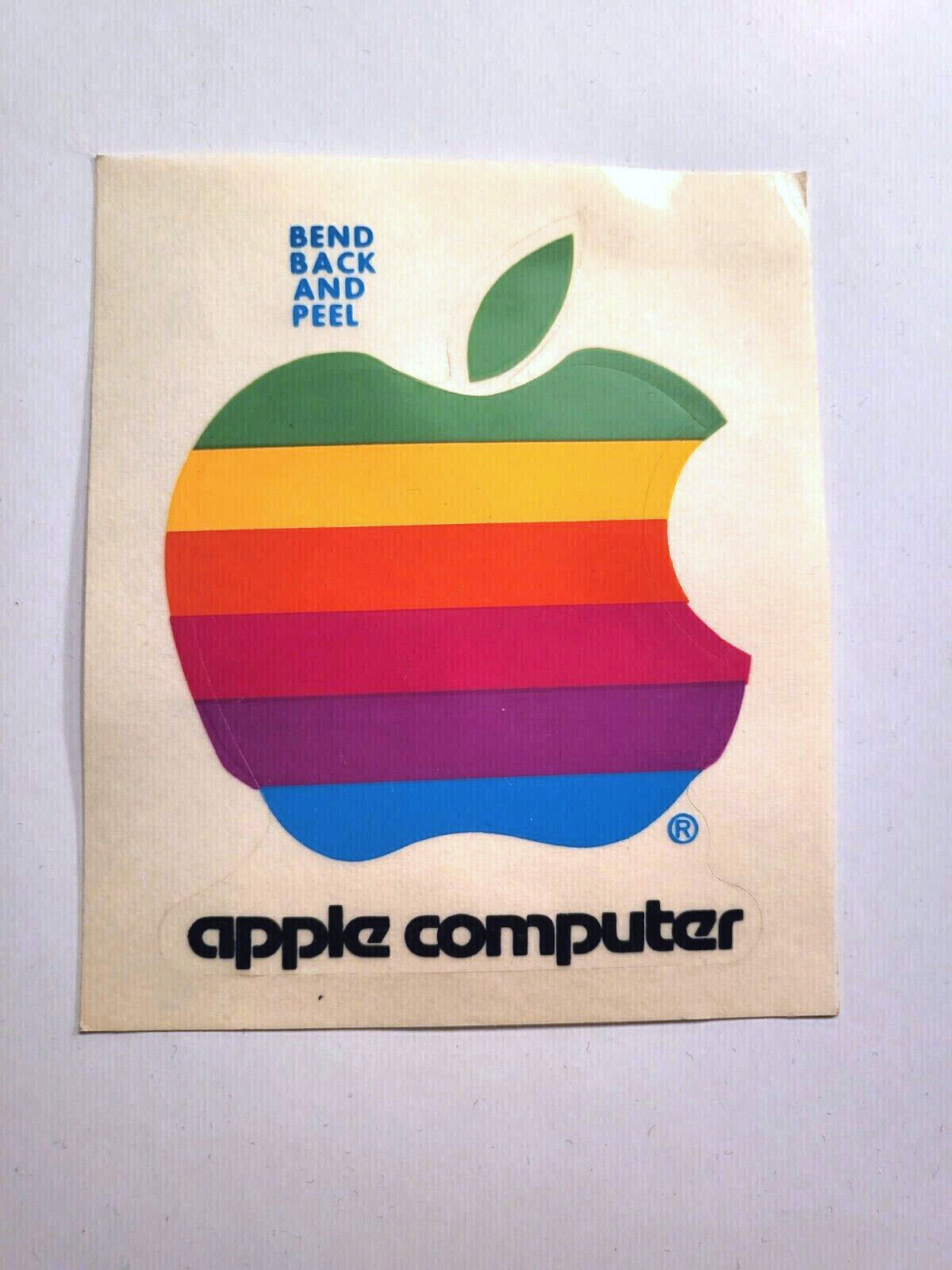 Vintage Original APPLE II Computer Logo Sticker 3.5