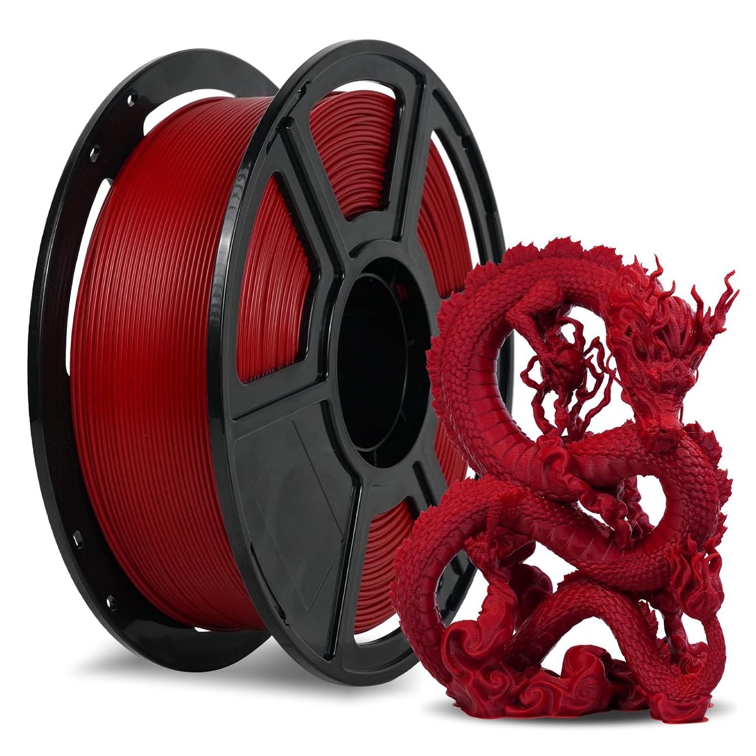 FLASHFORGE Rapid PLA Filament 1.75Mm Ruby Red, 500Mm/S High Speed Printing, 3D P