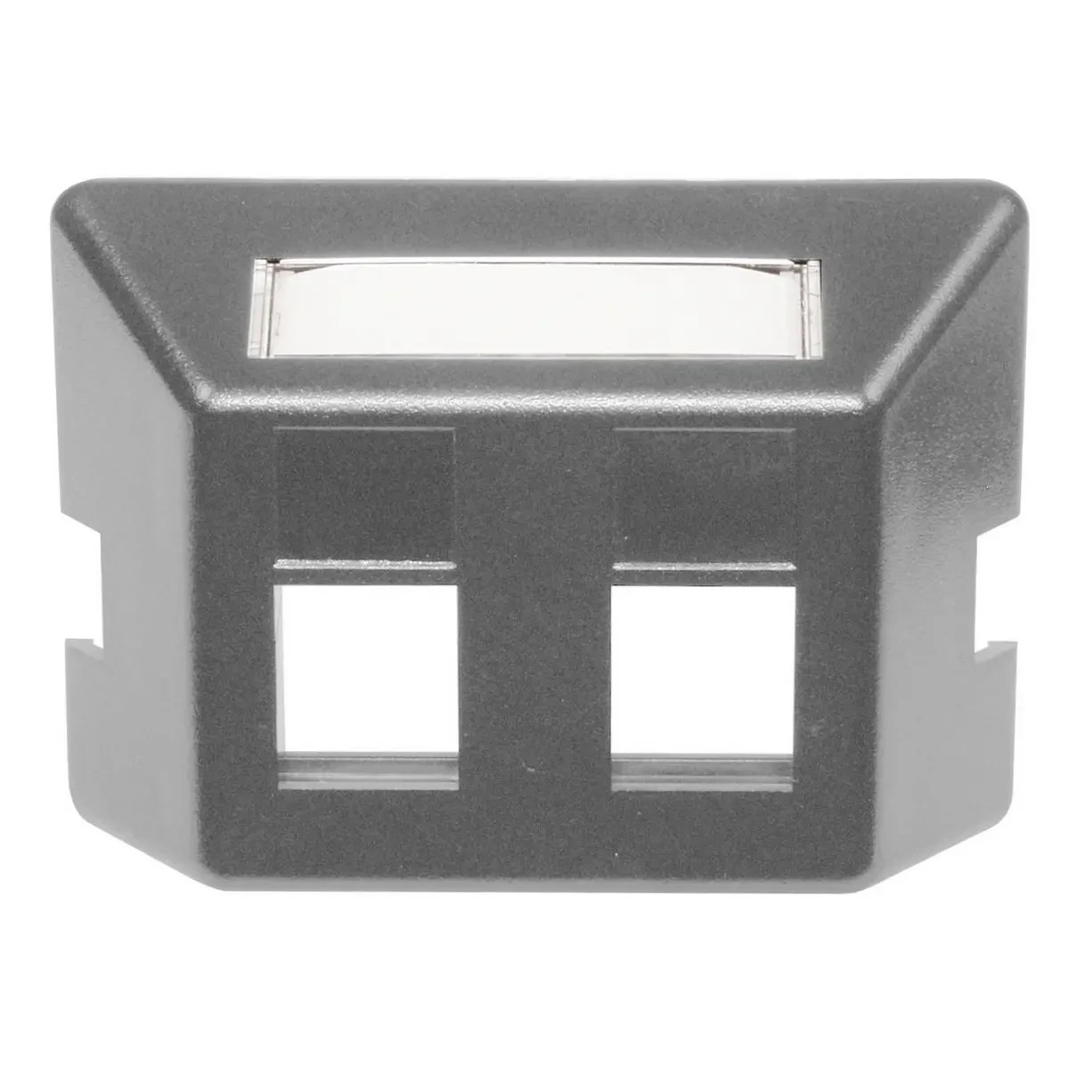 PACK of 9 Hubbell FP2GY Furniture Plate 2 Port Gray