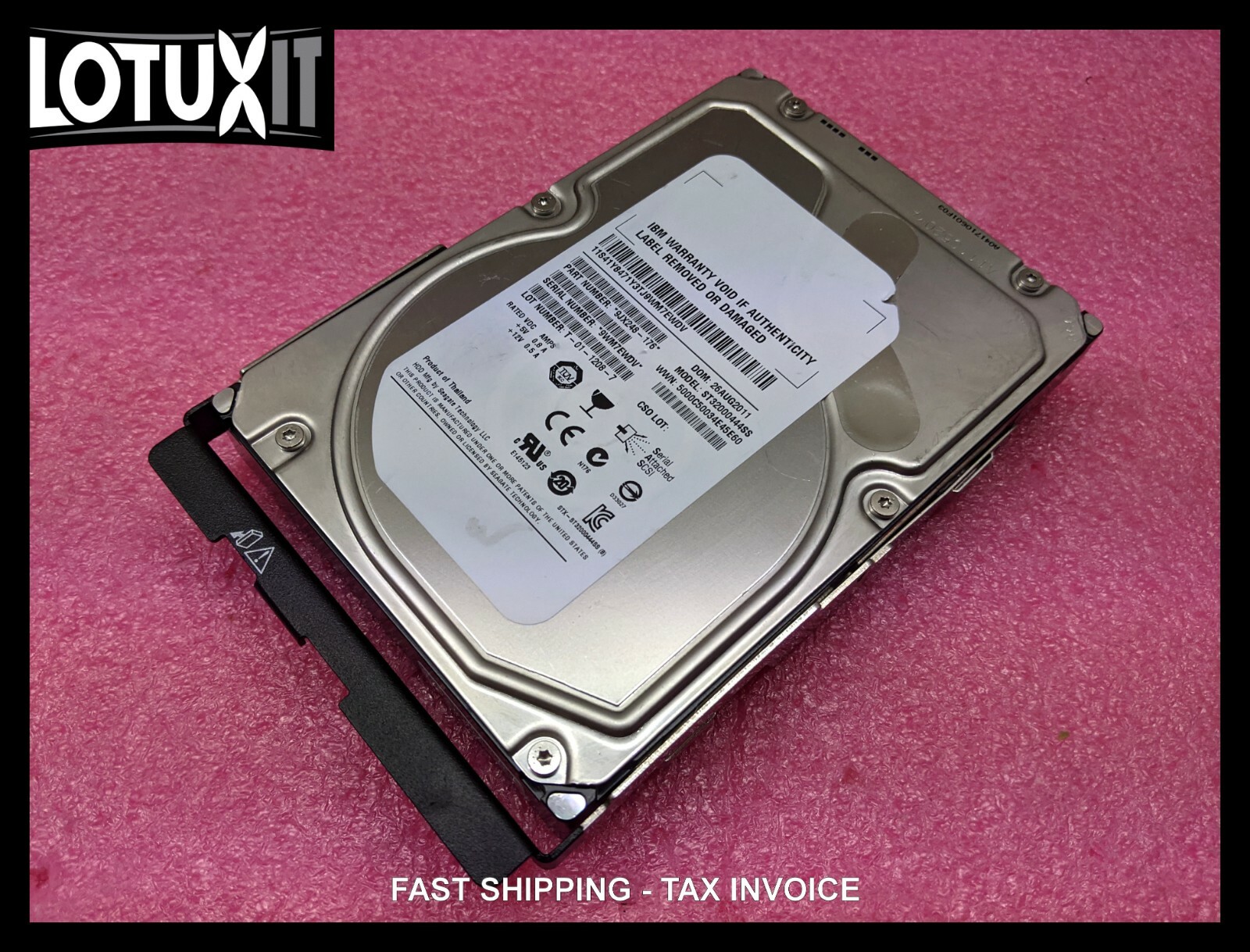 IBM 2TB 6G NL-SAS 7.2K 3.5" HDD 46W6911 41Y8471 9JX248-176 9ZM275-039 DCS3700
