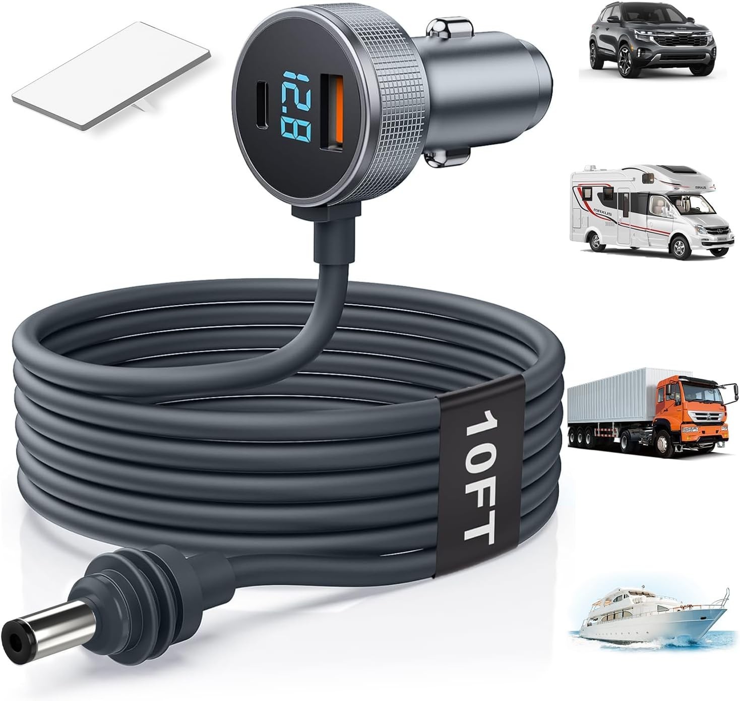 Starlink Mini 30V Car Adapter, Starlink Mini 12V Adapter with Independent Boost