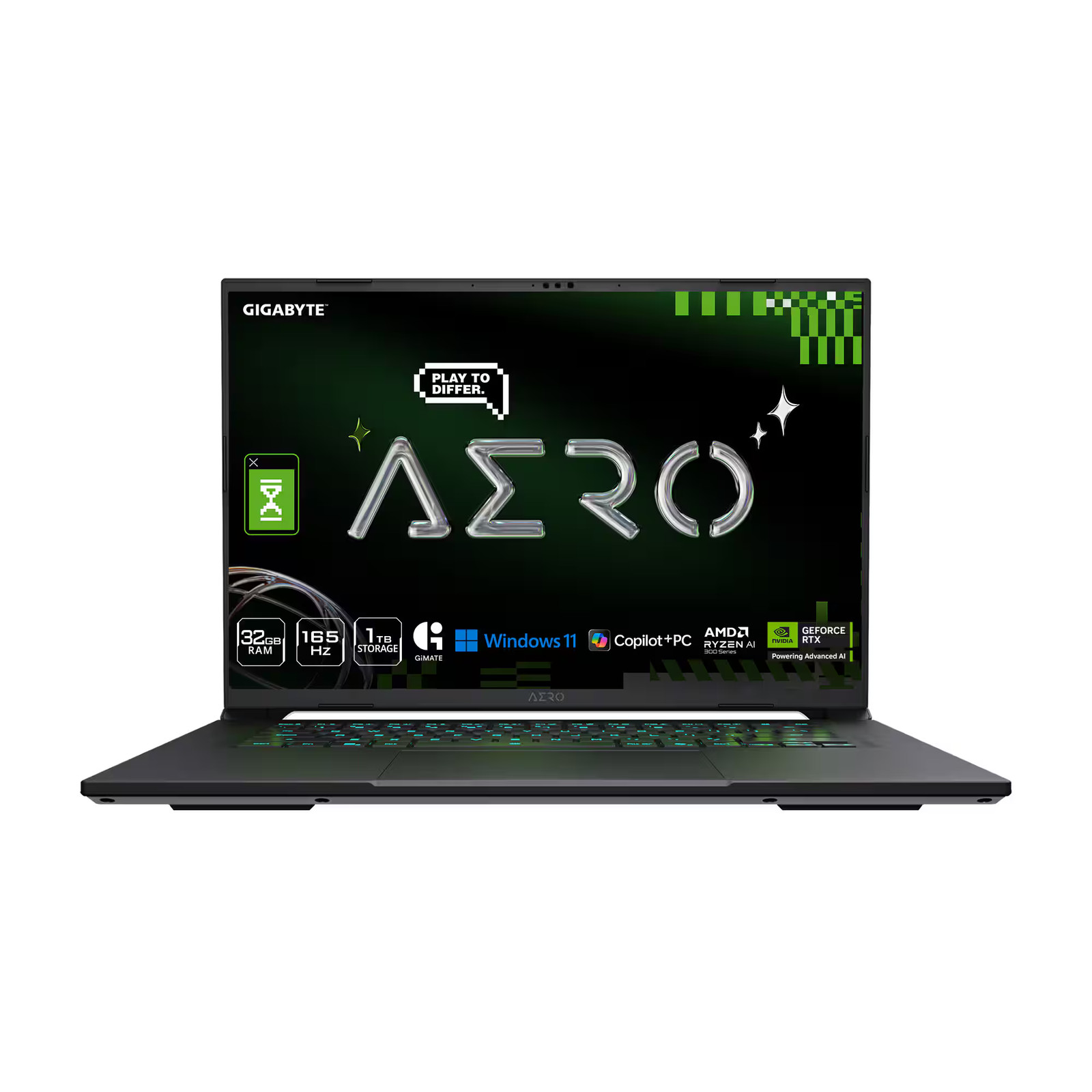 GIGABYTE - AERO X16 - Copilot+ PC - 16" 2560×1600 WQXGA AMD Ryzen Al 7 350 - ...