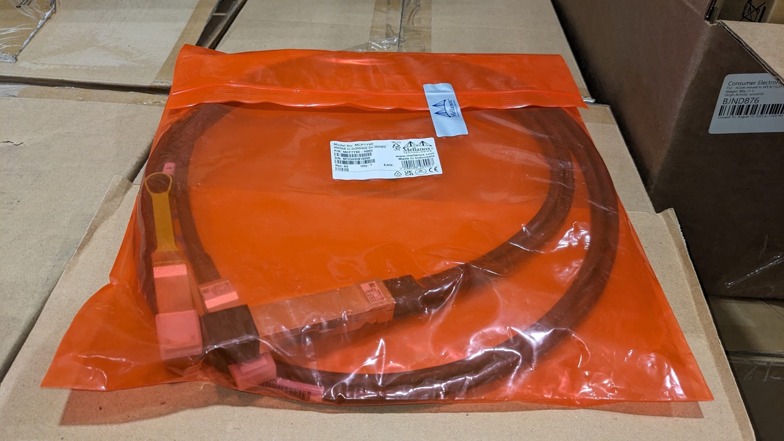 Factory Sealed MELLANOX MCP7Y60-H002 Compatible DAC OSFP Finned Top Cable
