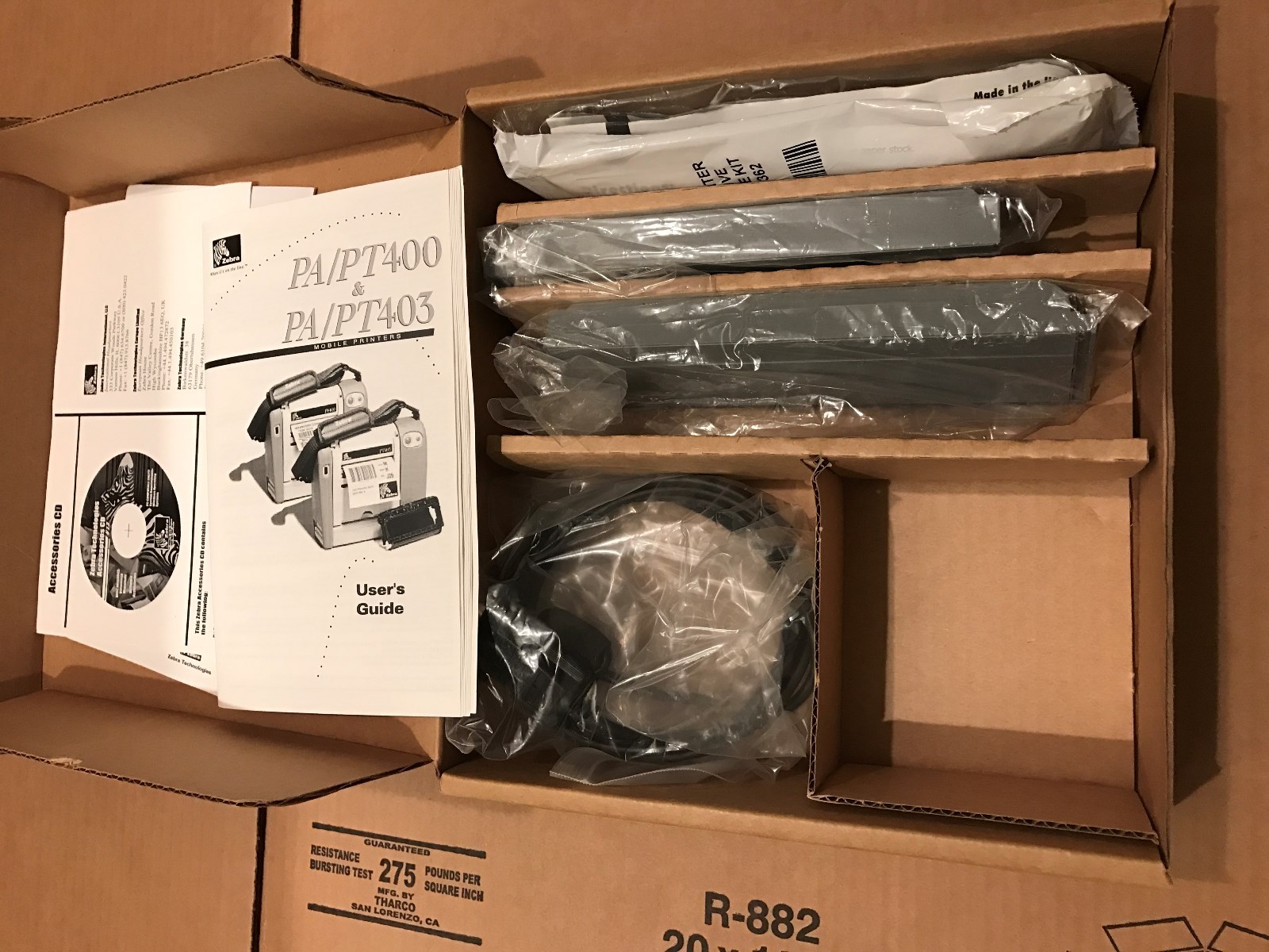 NEW Intermec Zebra PT403/T400 Mobile Portable accessories