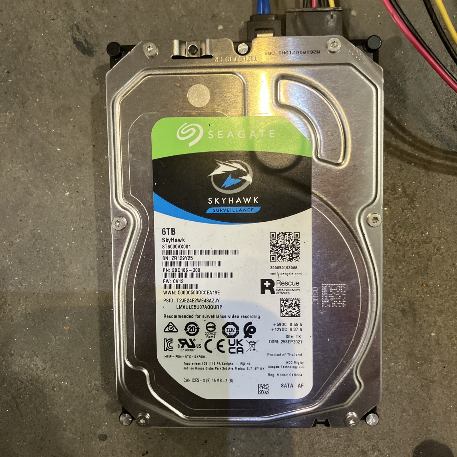 Seagate Skyhawk 6TB SATA 3.5'' Internal HDD ST6000VX001