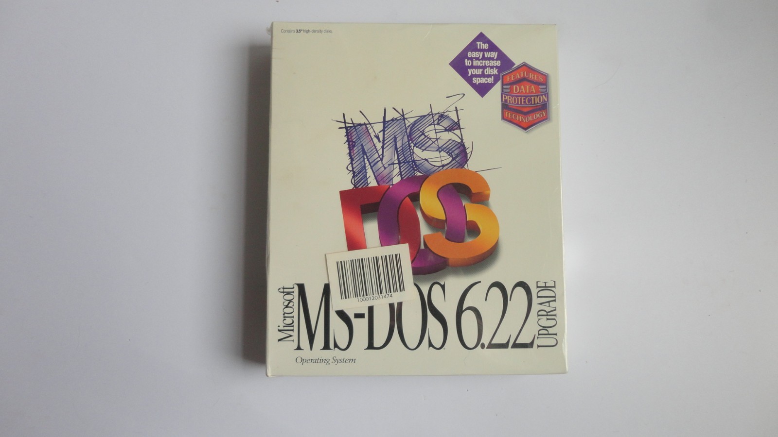 Vintage Microsoft MS-DOS 6.22 Upgrade 3.5" Floppy Disks New Sealed Retail Box