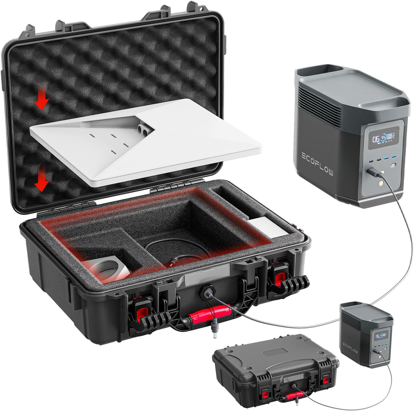 Starlink Mini Case,2026 New IP67 Waterproof Hard Carrying Case Compatible with S
