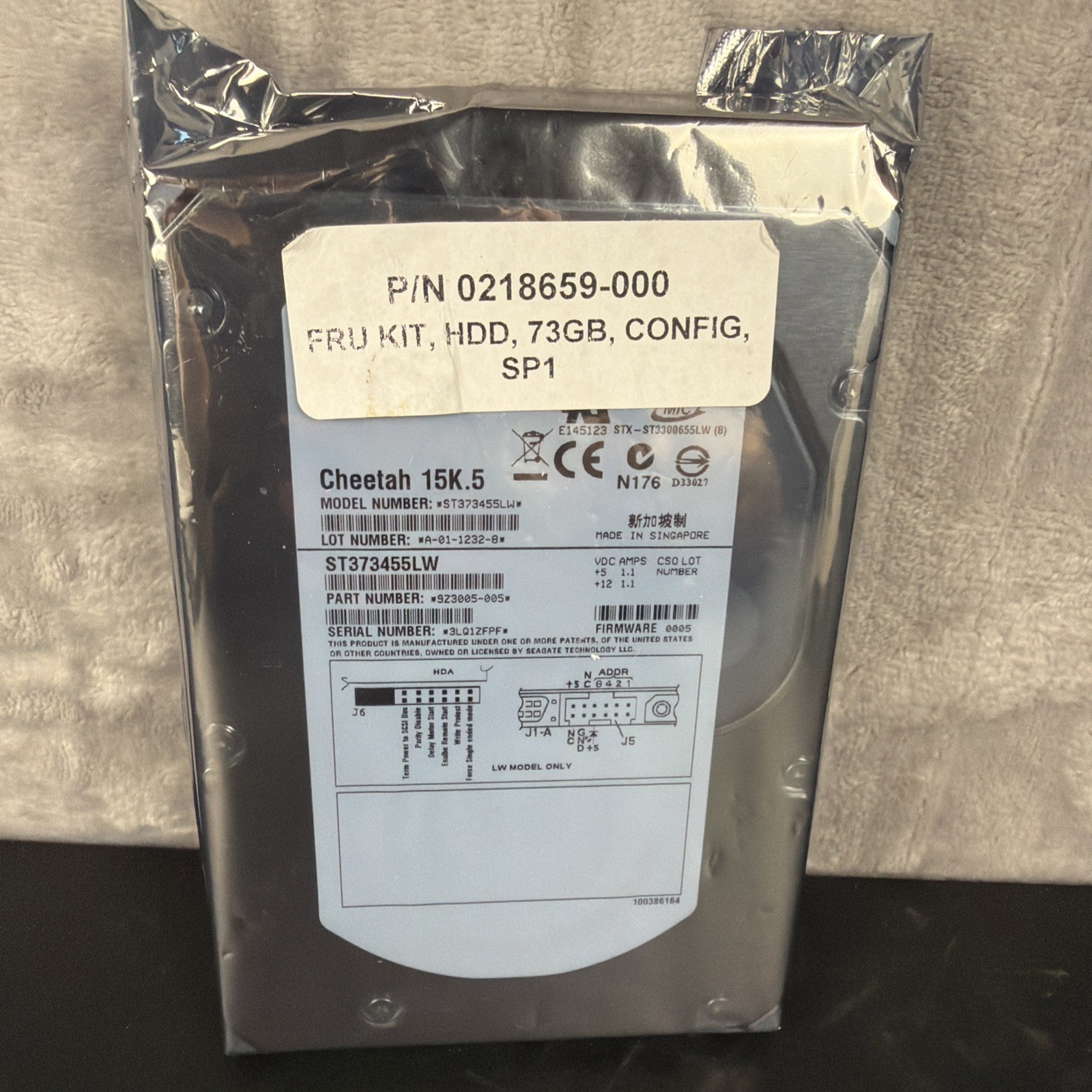 Seagate Cheetah 15K.5 73.4 GB ST373455LW  Internal 15000 RPM 3.5" Hard Drive