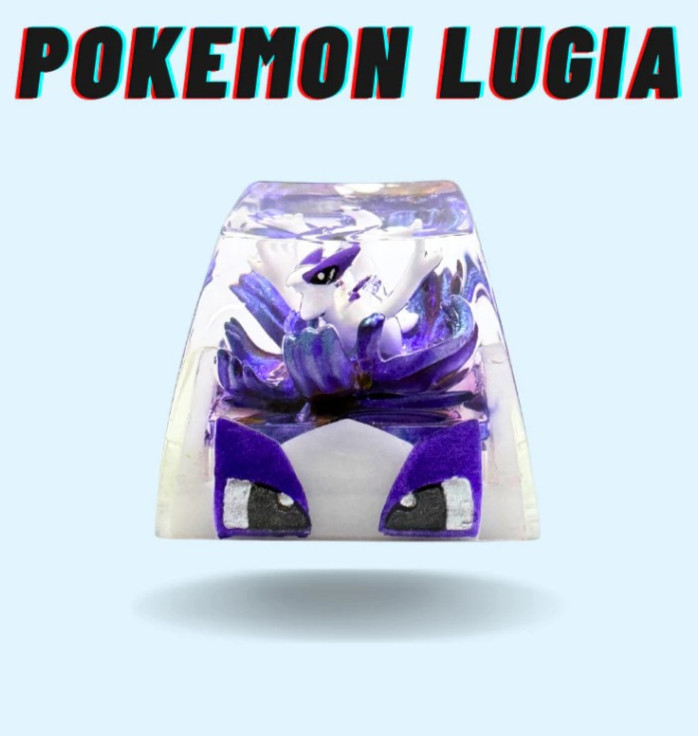 Lugia Artisan Keycap - Custom Handcrafted Pokémon Keycap for Gaming Keyboard
