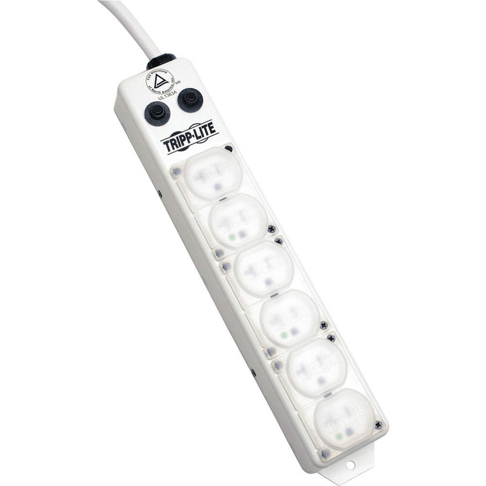 TRIPP LITE PS615HG20AOEM Outlet Strip,6 Outlet,20A,13-3/4" L,Wht 43MC71